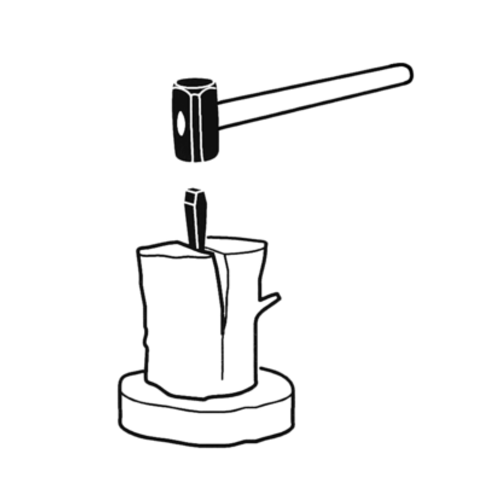 Masse avec manche tri-matière fibre de verre 900 mm 4,8 kg deux faces plates BAHCO - LS-MASSE-4FG