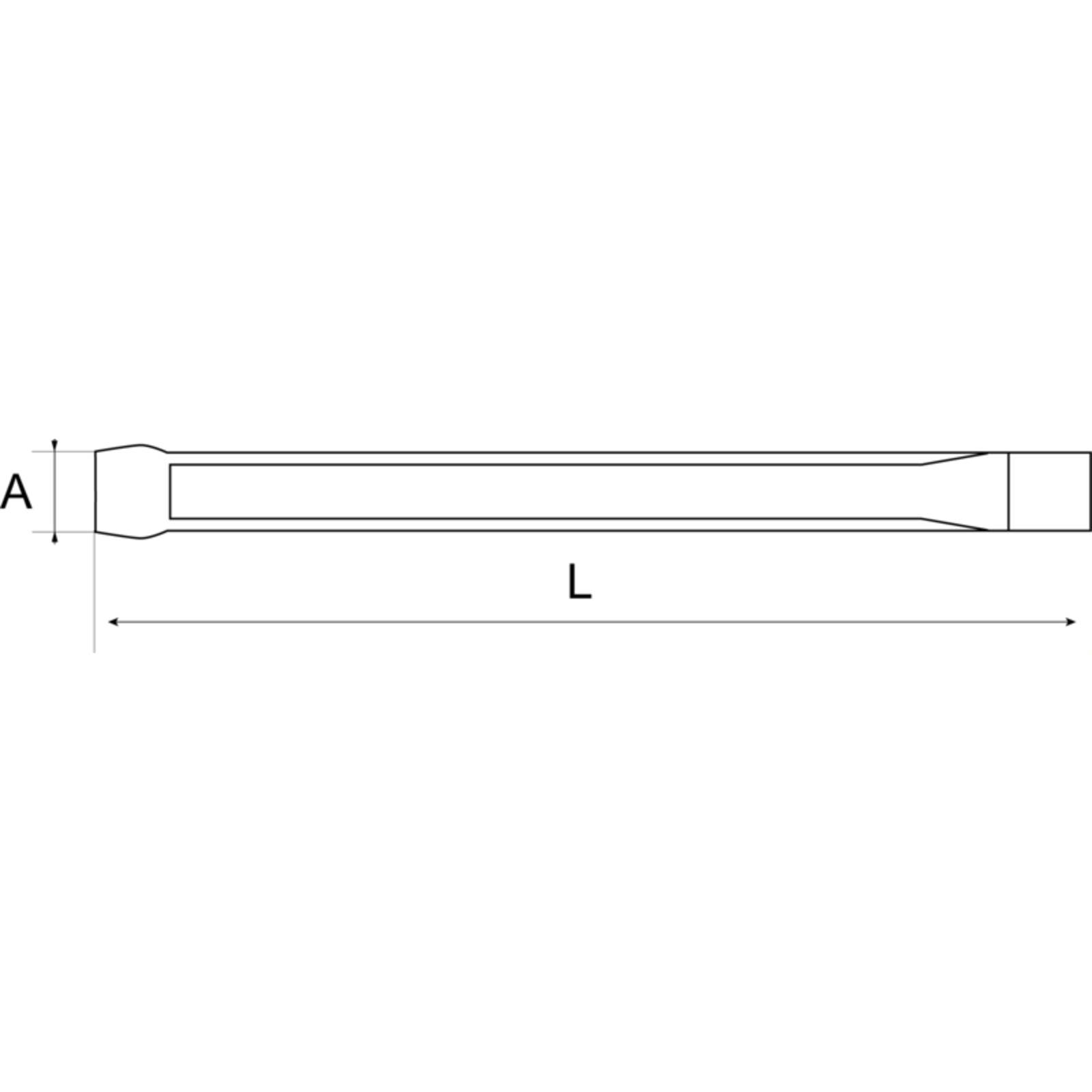 Burin d’électricien 10 mm corps octogonal acier chromé réaffûtable BAHCO - 876002000