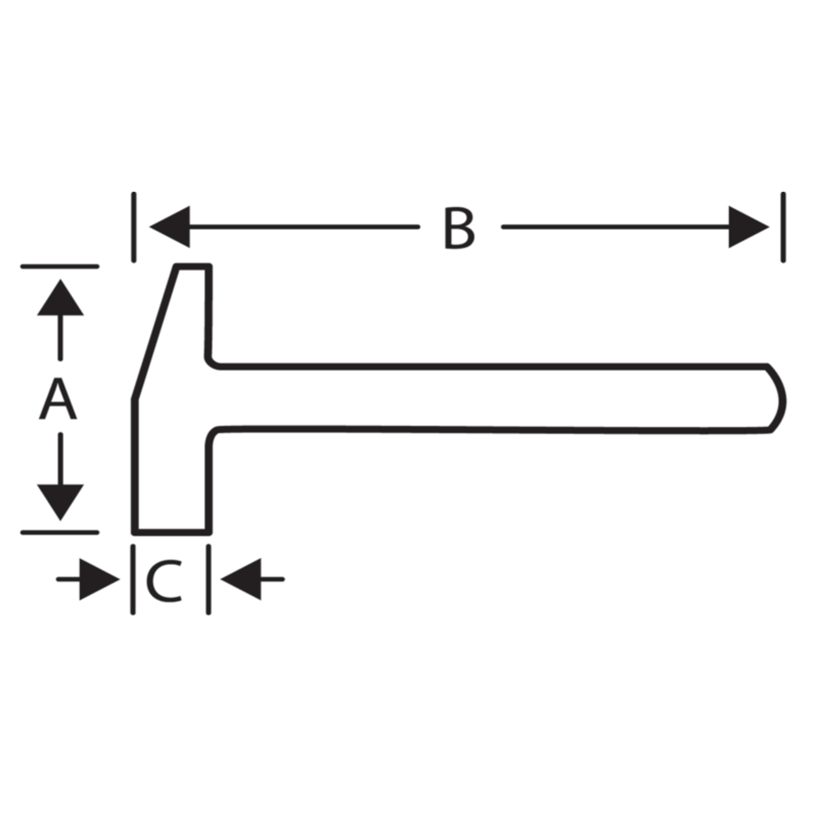 Hachette de plâtrier tête anti-dérapante arrache-clou manche acier tubulaire 320 mm BAHCO - 494-600