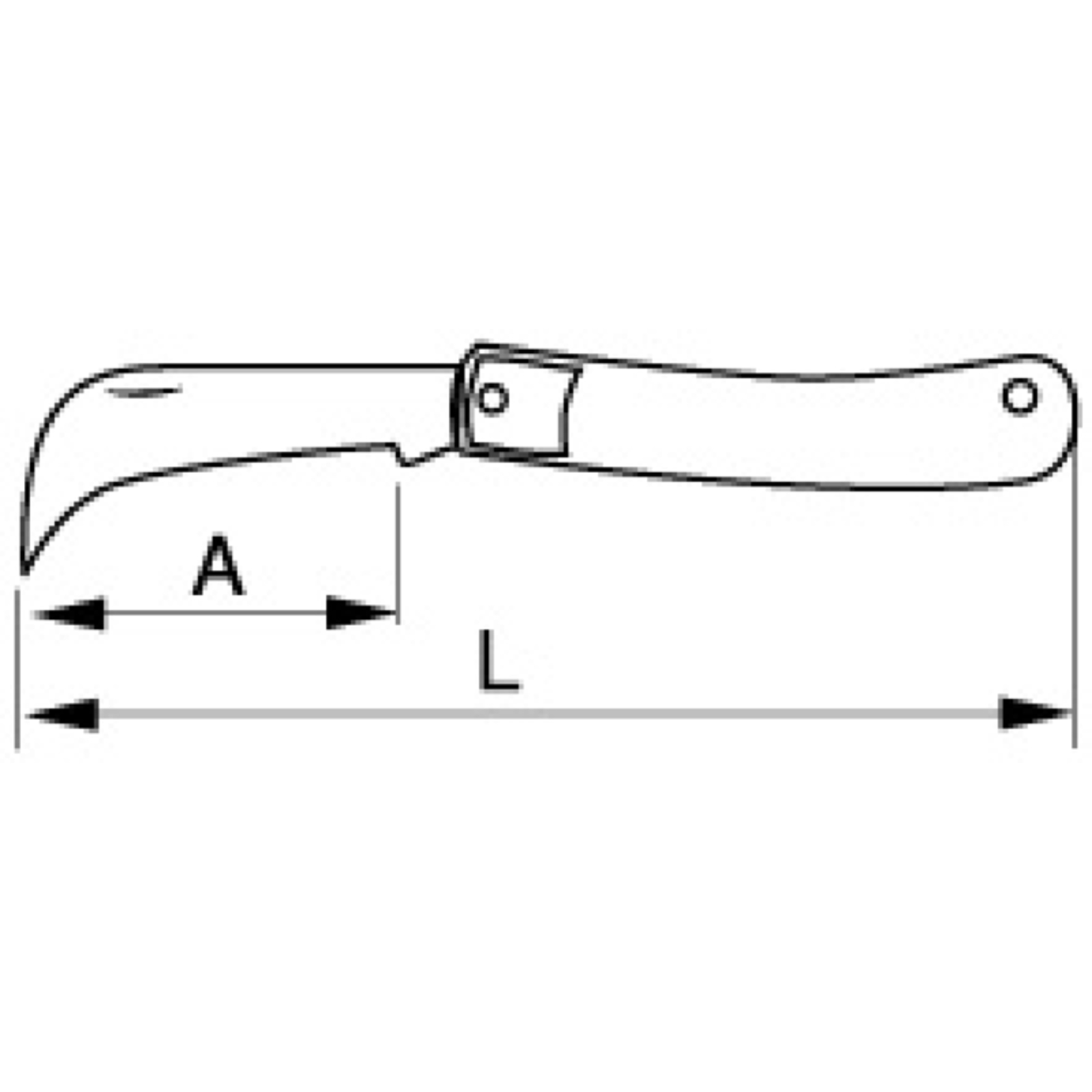Couteau d’électricien lame repliable double 75/85 mm manche plastique BAHCO - 2820EF4