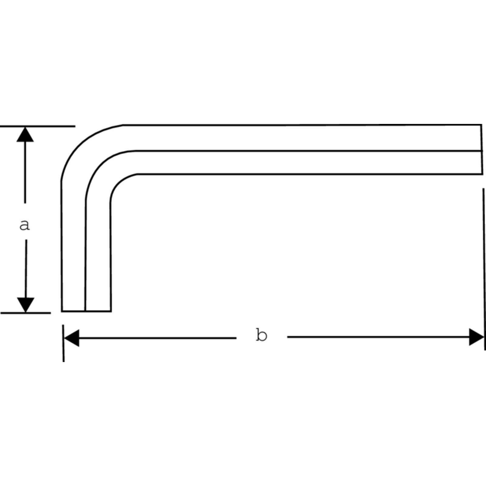 Clé mâle longue tête sphérique 10 mm inox magnétique BAHCO - SS324-10