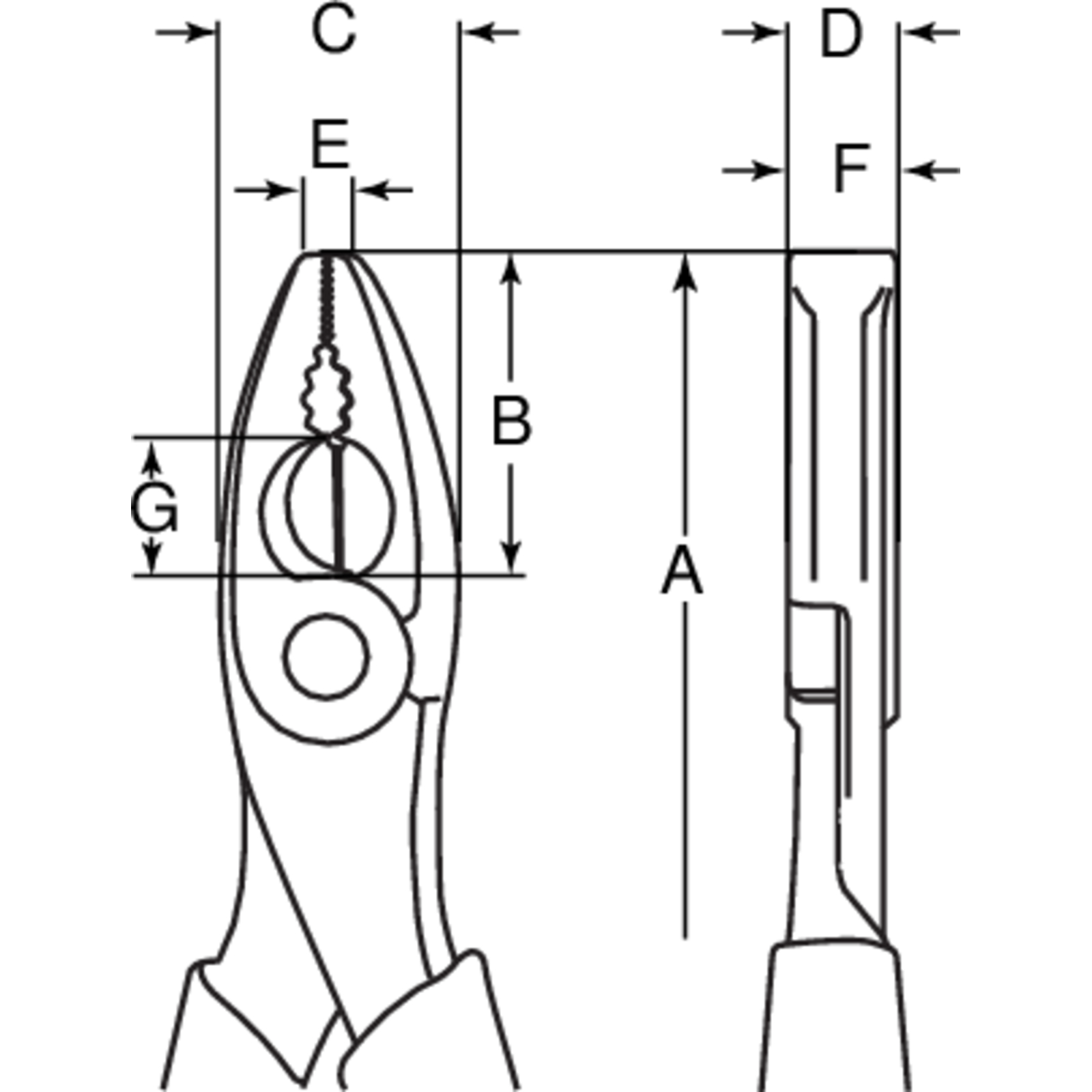 Pince universelle isolée VDE 160 mm BAHCO - 2678V-160