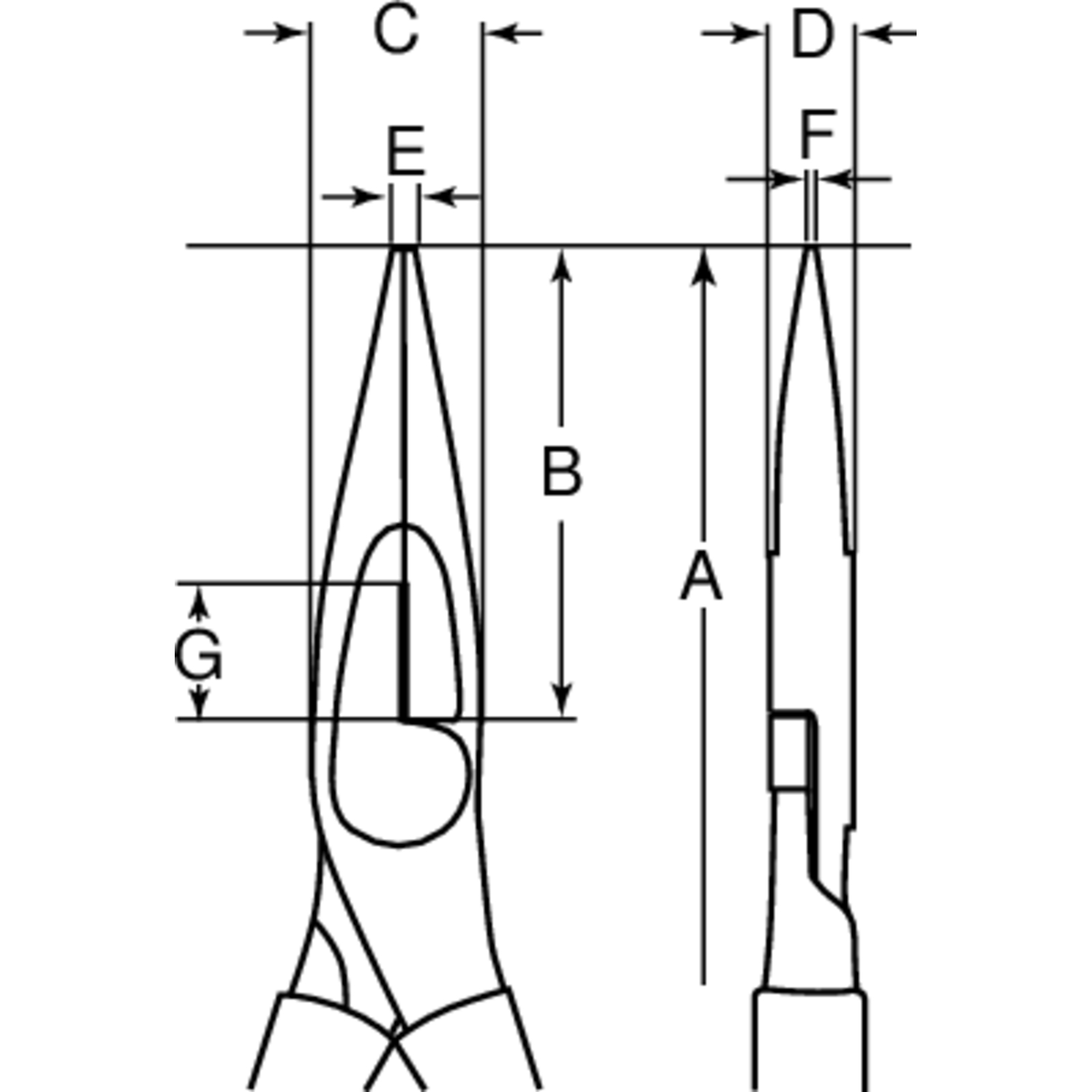 Pinces à bec demi-rond isolées VDE 160 mm BAHCO - 2430V-160