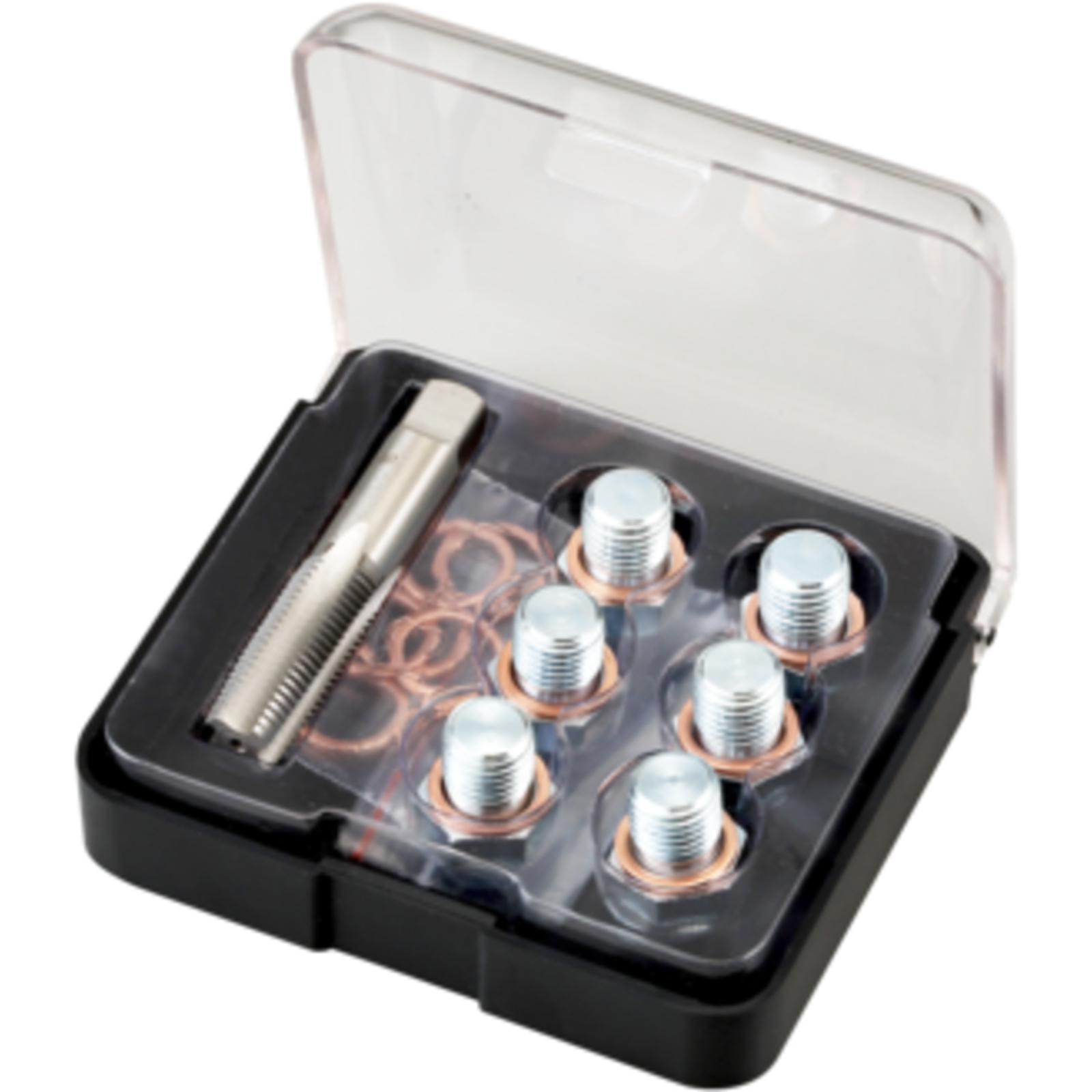 Mini coffret restauration filetages carter huile M15 x 1,5P avec vis et rondelles cuivre BAHCO - BOD103