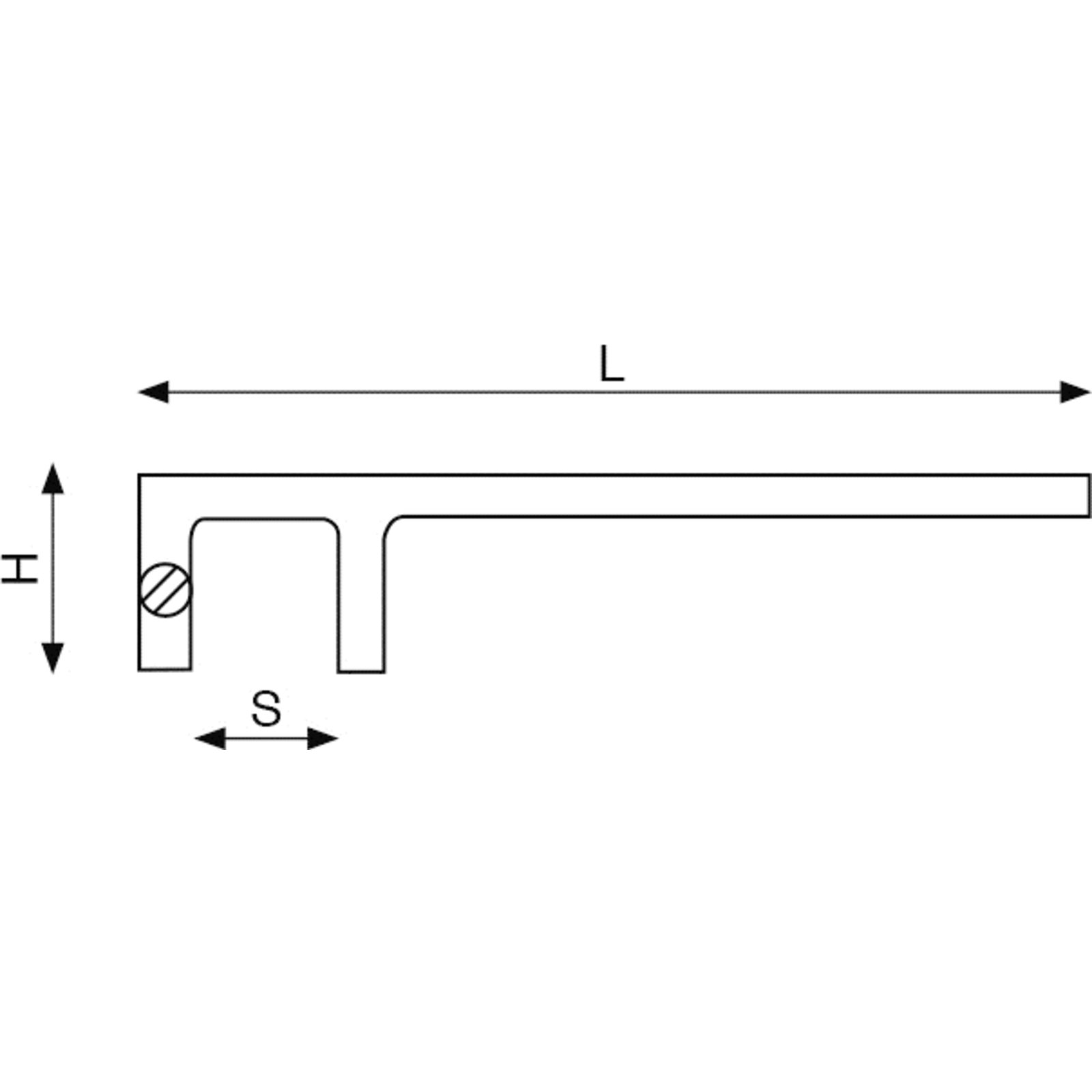 Crochet valve antidéflagrant 85 mm aluminium bronze 750 mm BAHCO - NS204-85