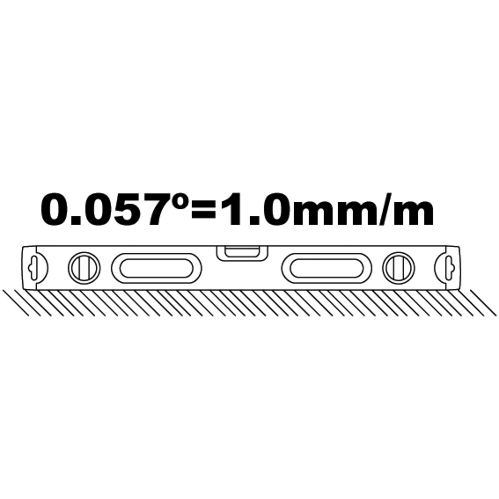 Niveau à bulle aluminium 2000 mm sans manche bords droits BAHCO - 486-2000WH