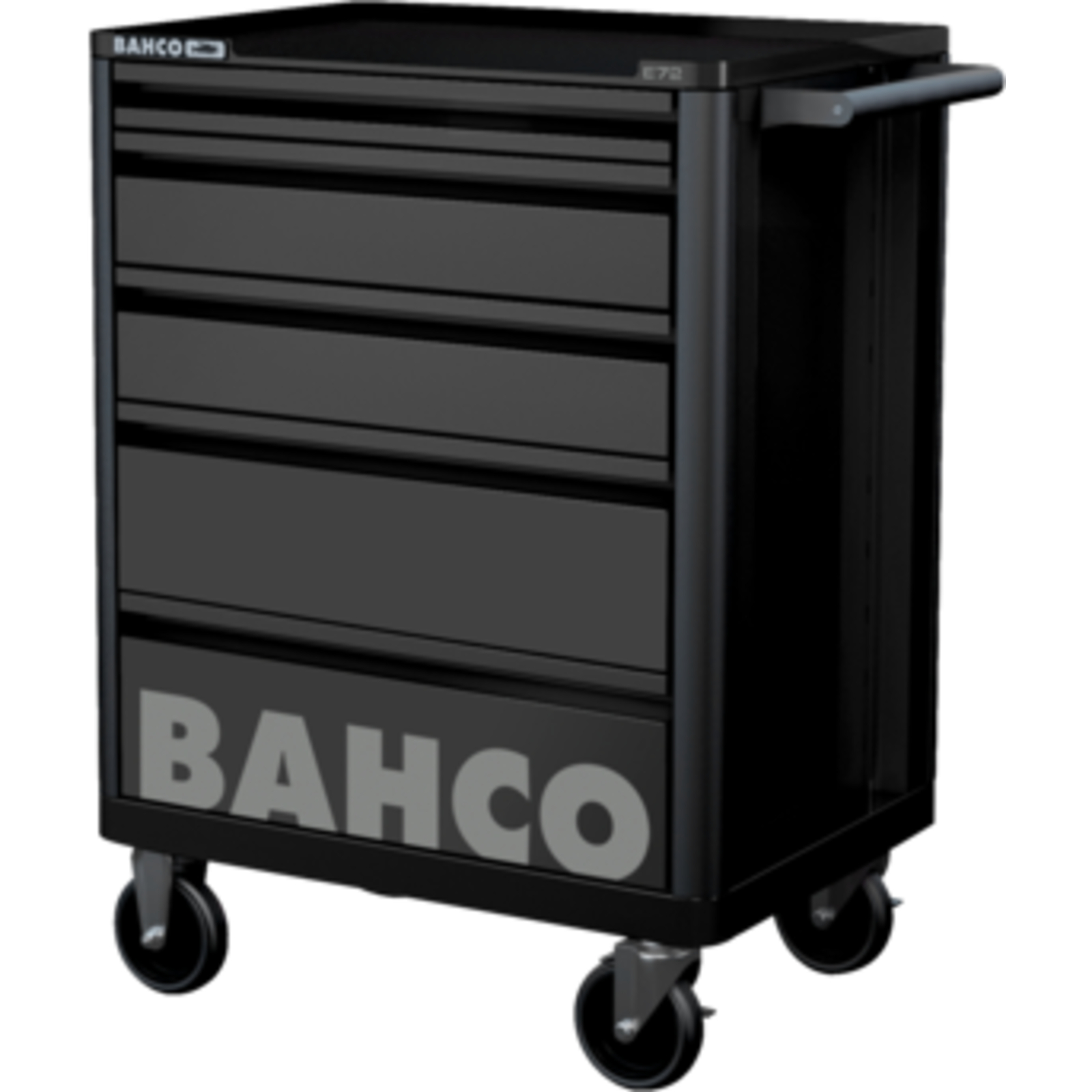 Servante 5 tiroirs acier double paroi 693 x 510 x 955 mm noir BAHCO - 1472K5BLACK