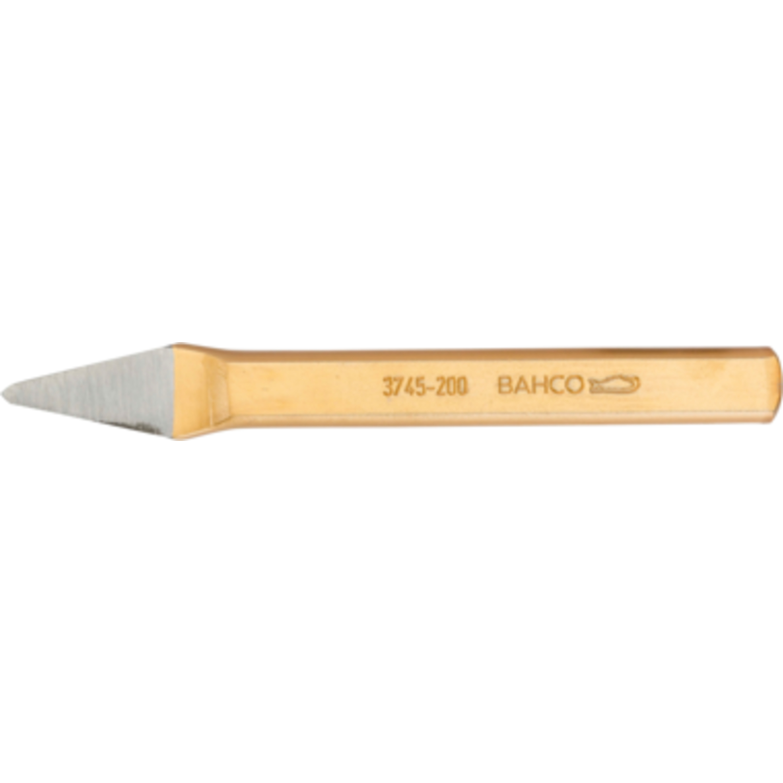 Bédane 6 mm corps plat ovale finition verni cuivré 150 mm BAHCO - 3745-150