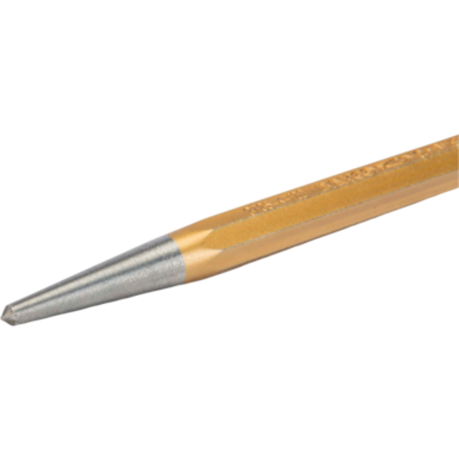 Poinçon 4 mm corps octogonal finition verni cuivré 120 mm BAHCO - 3735-4-120