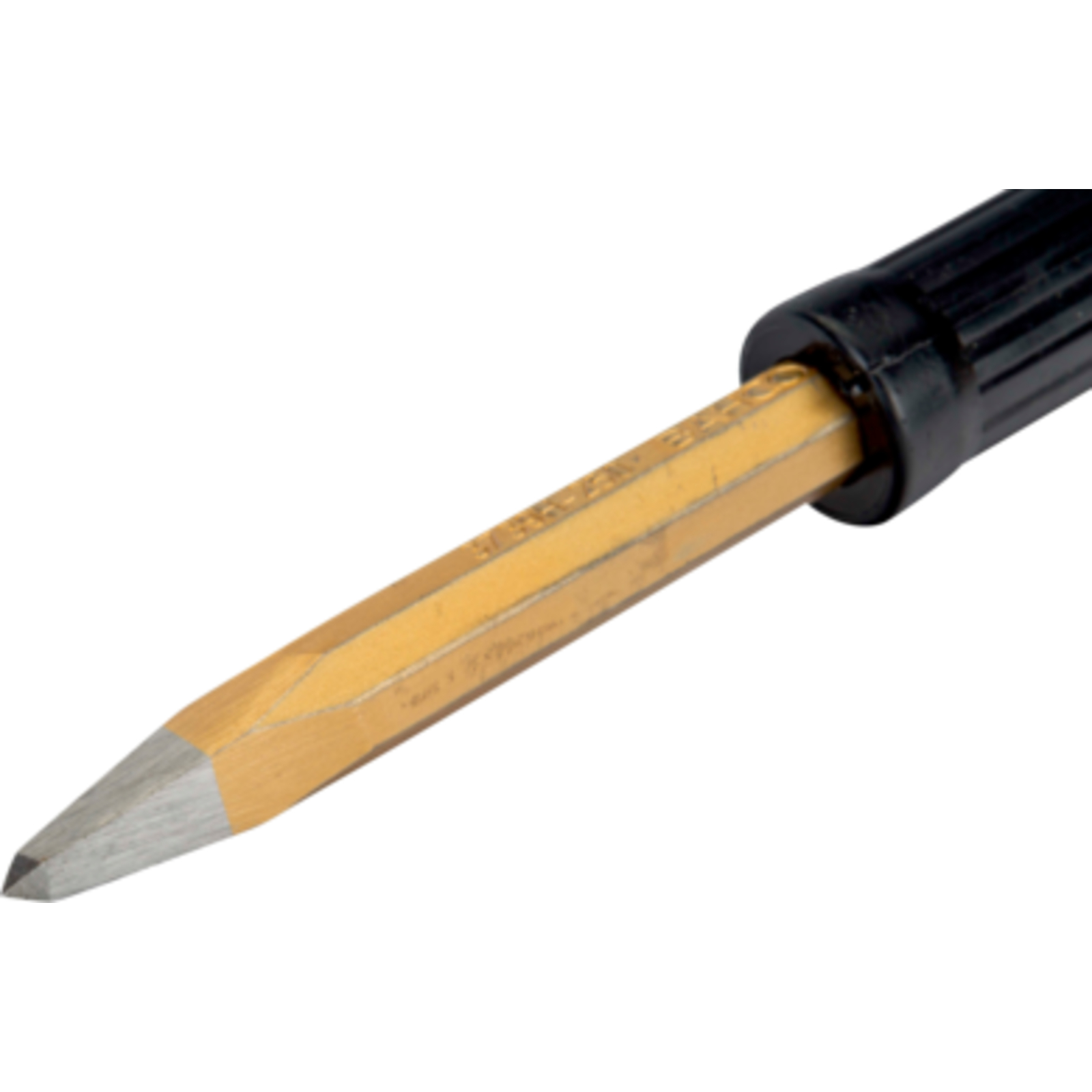 Burin pointu corps octogonal 300 mm avec protège-main plastique BAHCO - 3739H-300