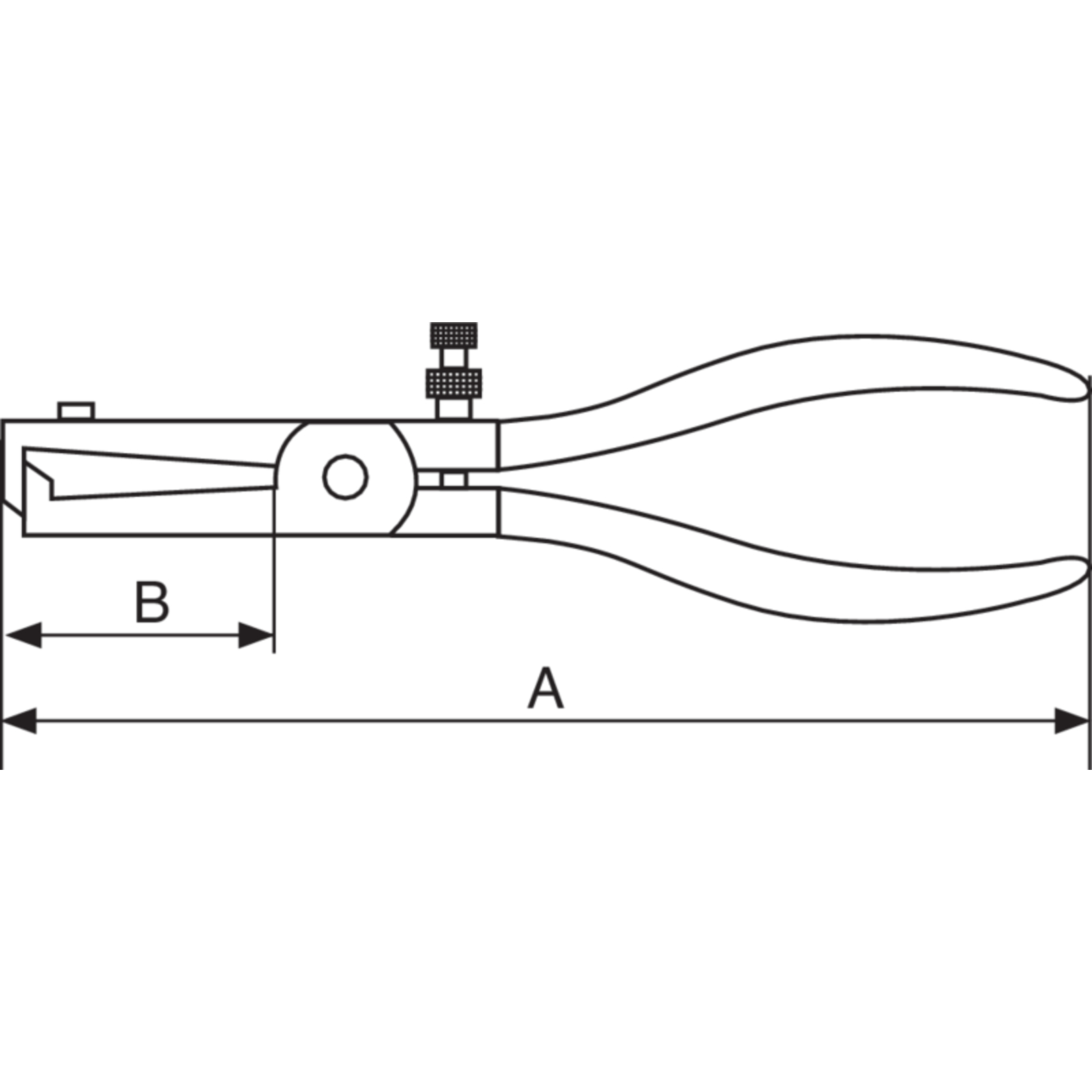 Pince à dénuder antidéflagrante aluminium bronze 170 mm avec ressort BAHCO - NS407-160