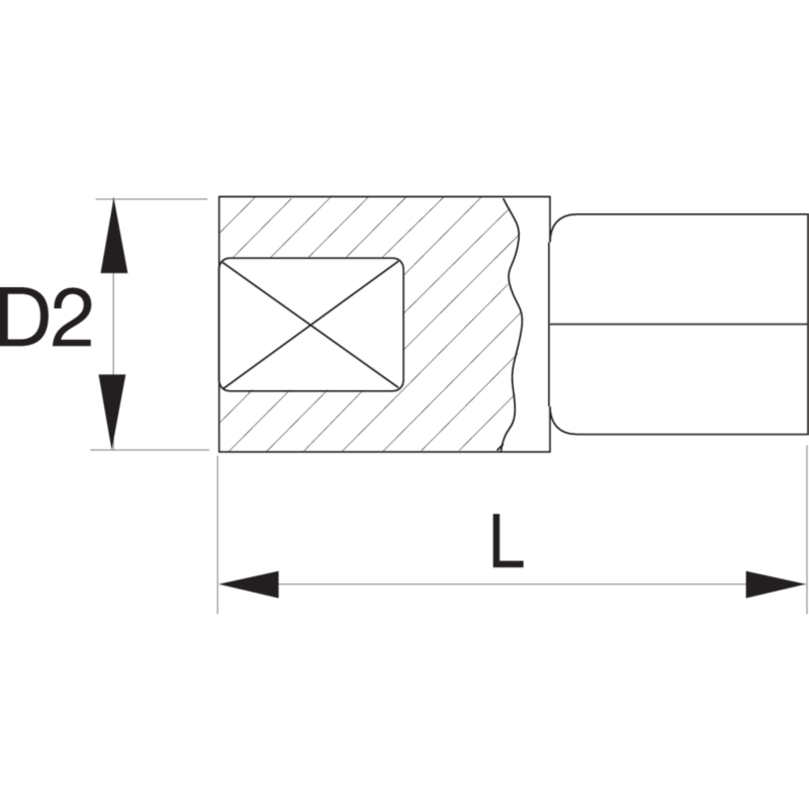Adaptateur carré conducteur 1