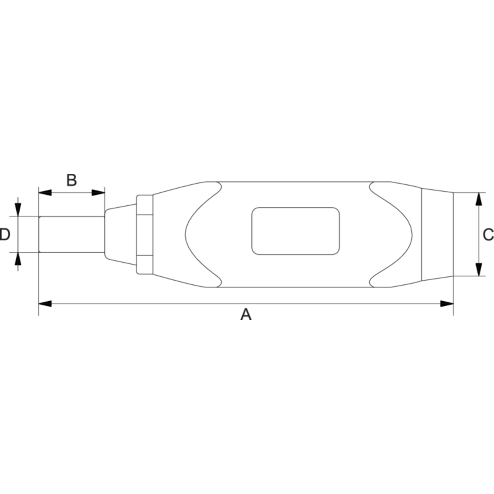 Tournevis dynamométrique réglable 90-450 cNm ¼