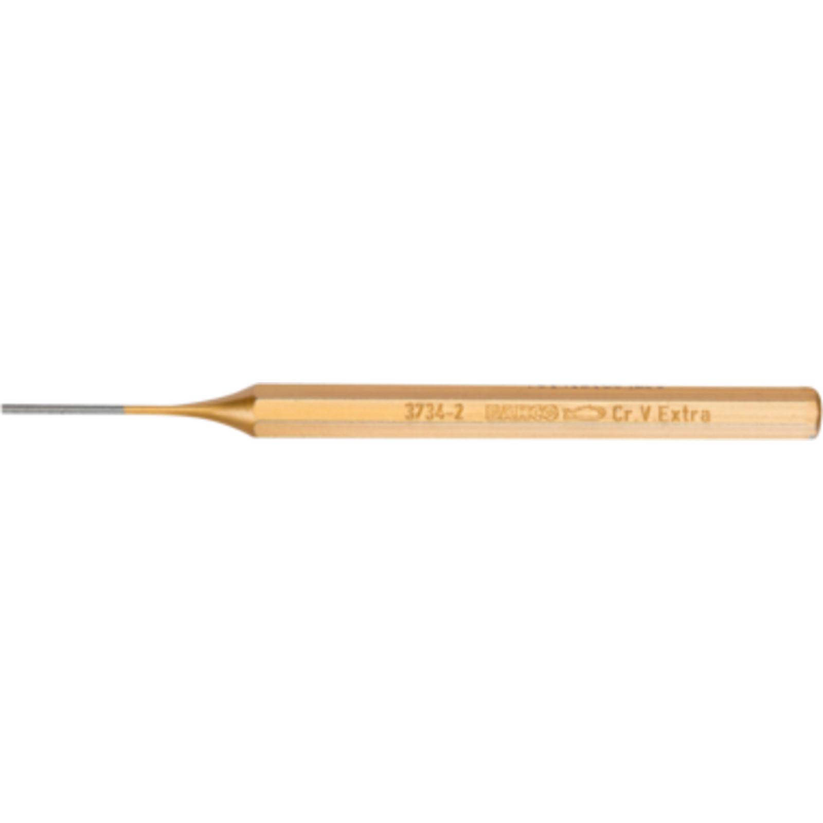 Chasse-goupilles gainé 2 mm corps octogonal verni cuivré 150 mm BAHCO - 3734-2