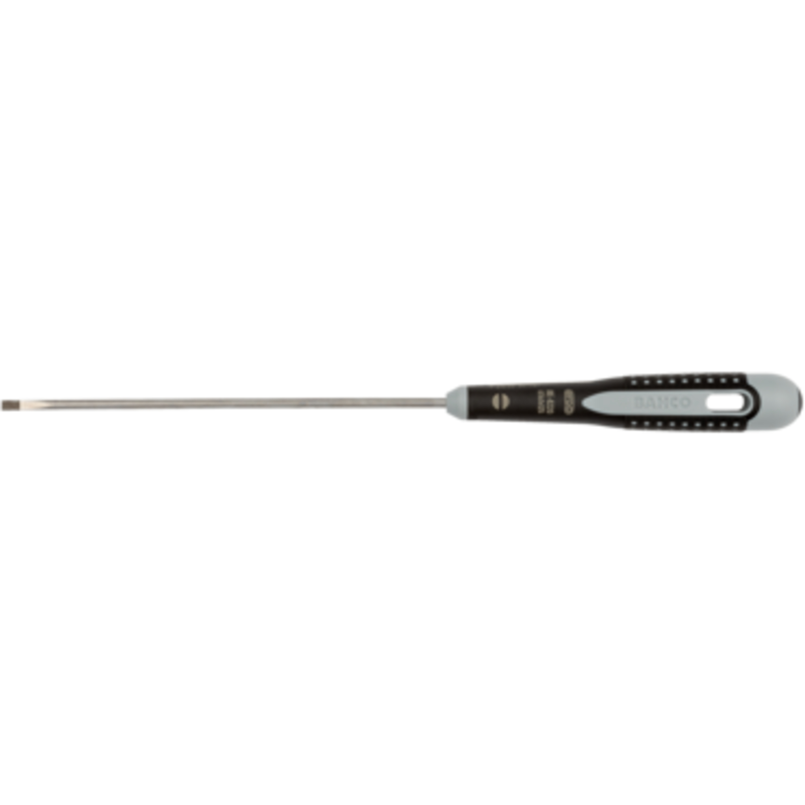 Tournevis lame fraisée 1 mm x 5,5 mm x 200 mm vis à fente ERGO avec poignée caoutchouc BAHCO - BE-8250L