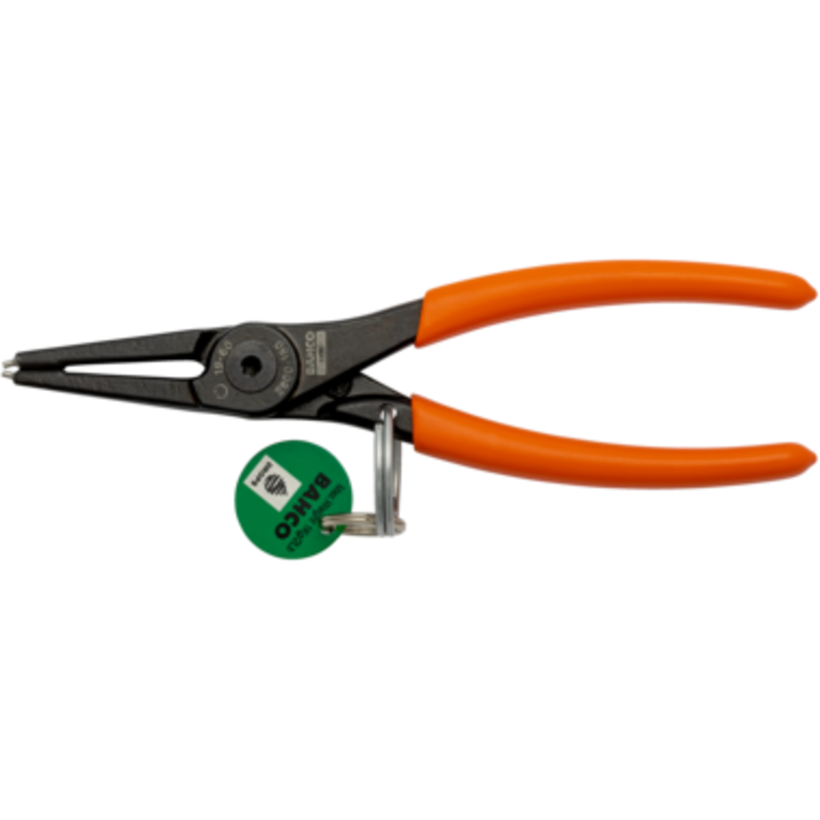 Pince à circlips intérieurs becs droits finition phosphatée anneau inox 180 mm BAHCO - TAH2800-180