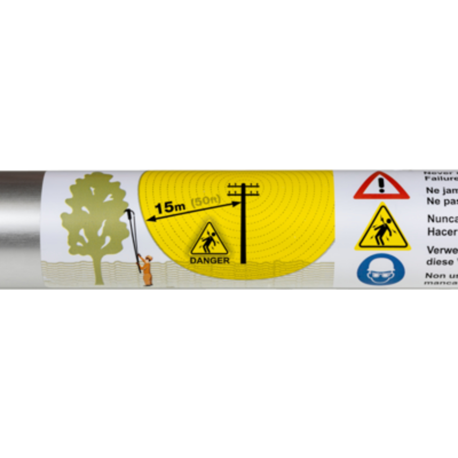 Perche télescopique aluminium 7 m 3 extensions avec adaptateur universel BAHCO - ATP-200-500