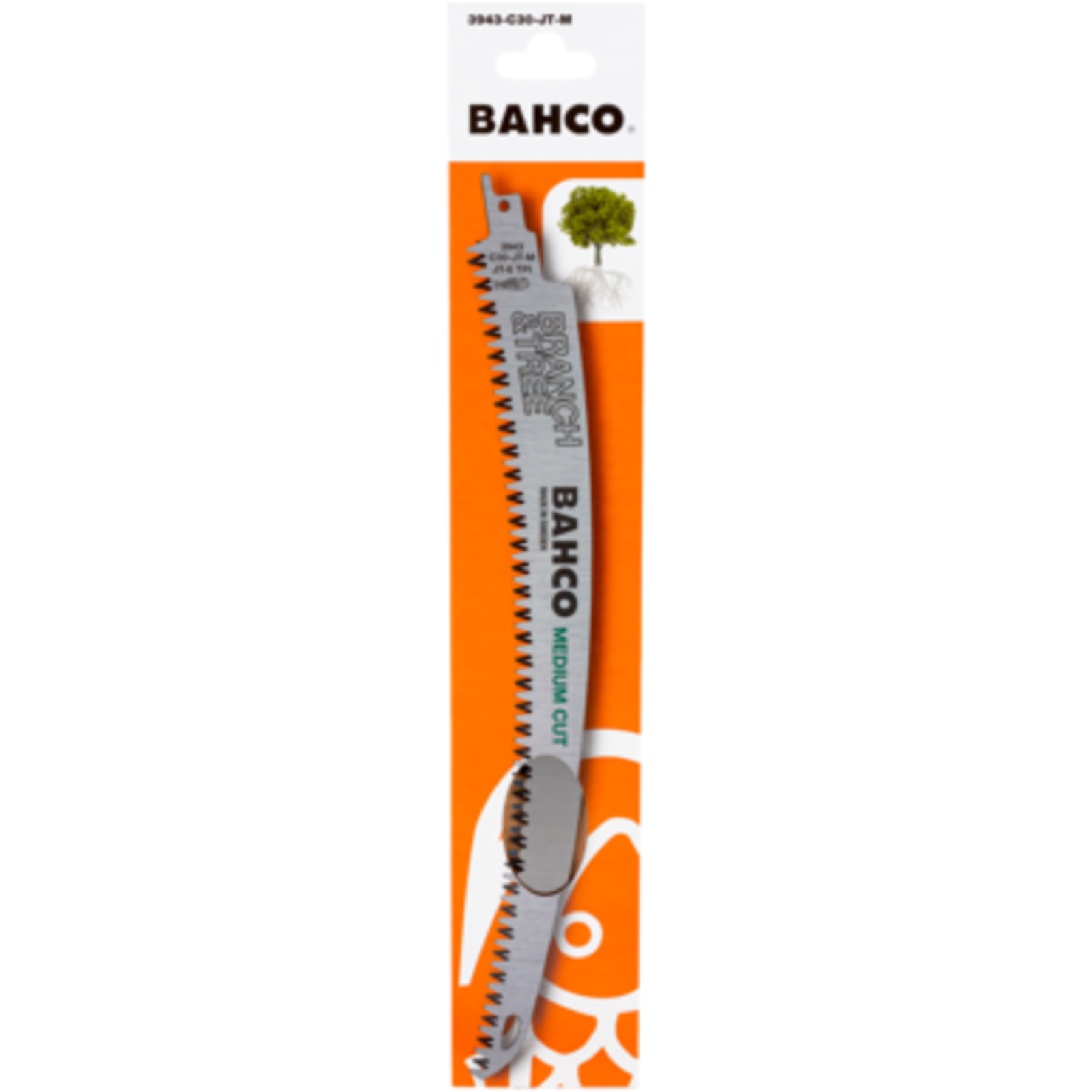 Lame de scie sabre longue courbée 350 mm 6 dents/pouce coupe moyenne BAHCO - 3943-C35-JT-M