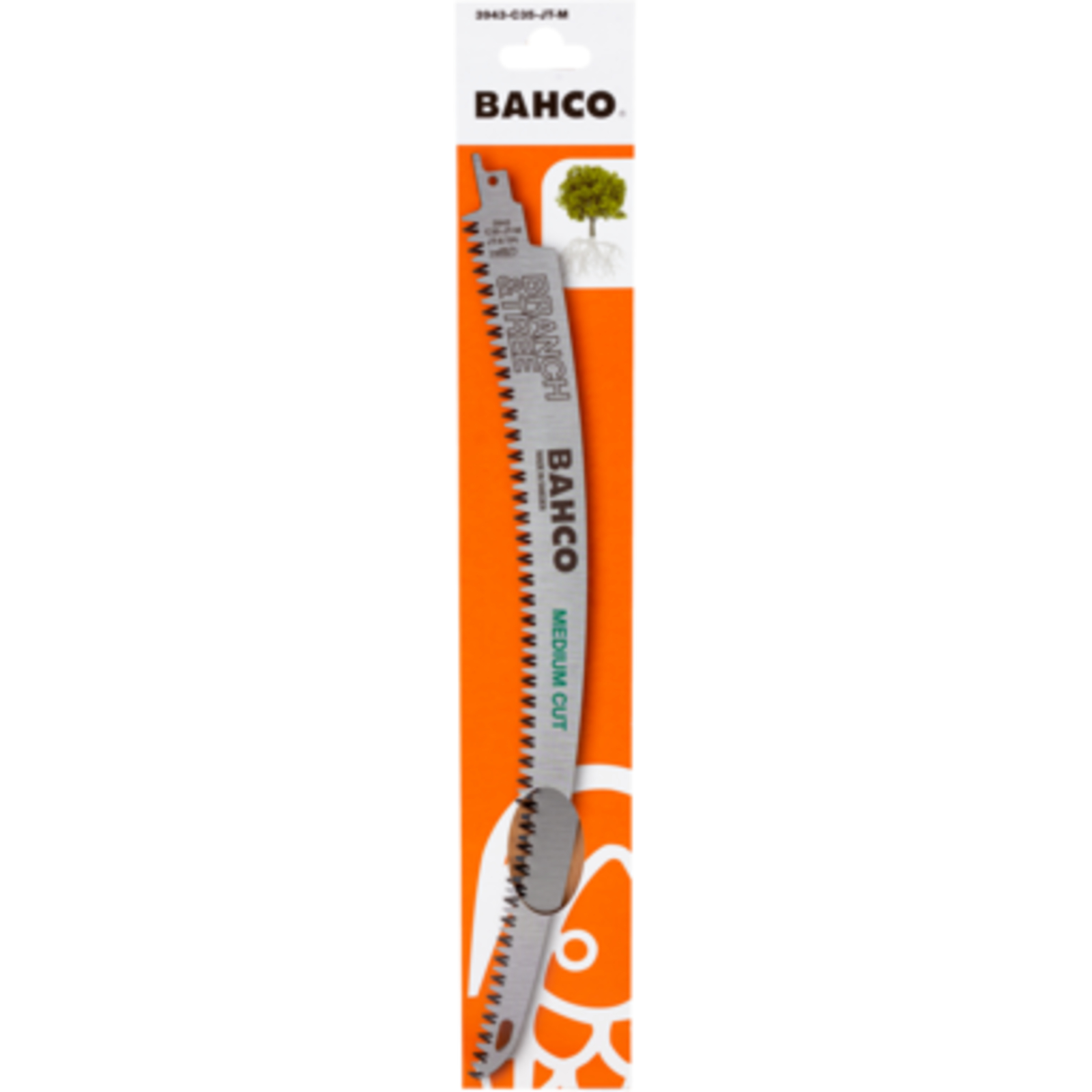 Lame de scie sabre longue courbée 350 mm 6 dents/pouce coupe moyenne BAHCO - 3943-C35-JT-M