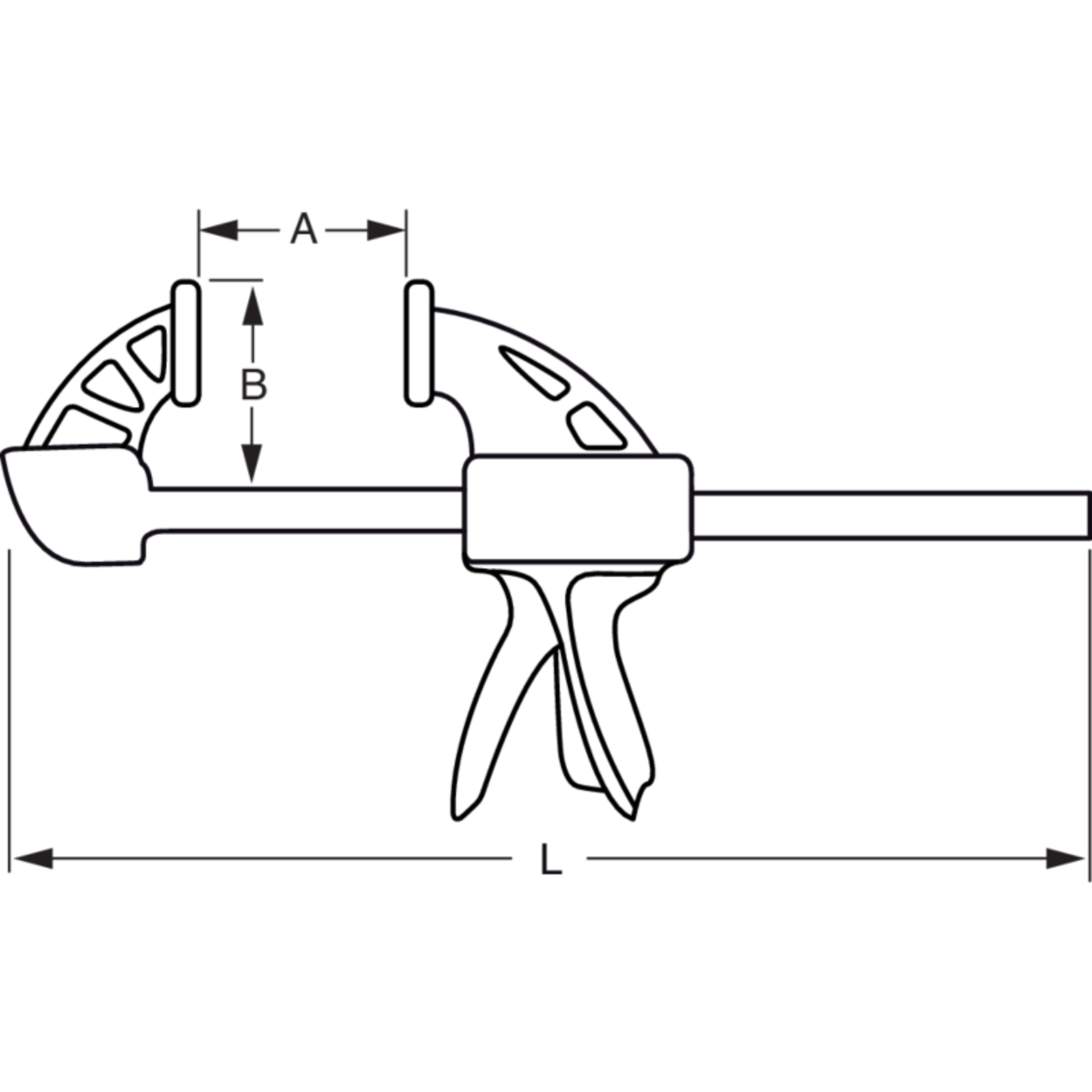 Serre-joint automatique 150 mm force 300 kg twin pack 2 pièces BAHCO - QC-150A-2P