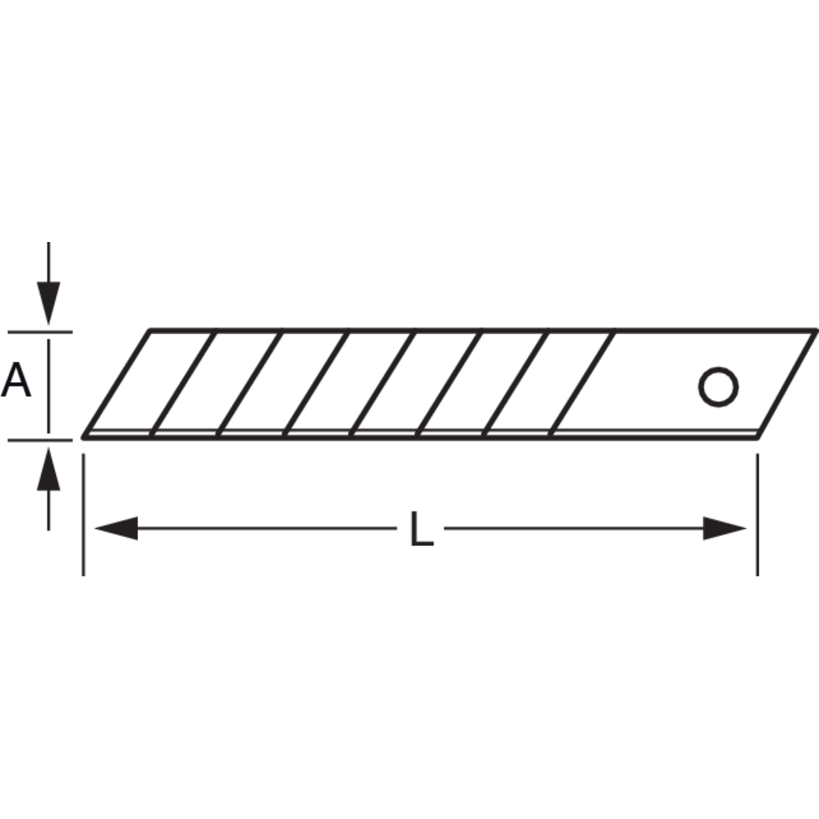 Lame segments cassants 18 mm 10 pcs avec distributeur BAHCO - KSBG18-10DISPEN