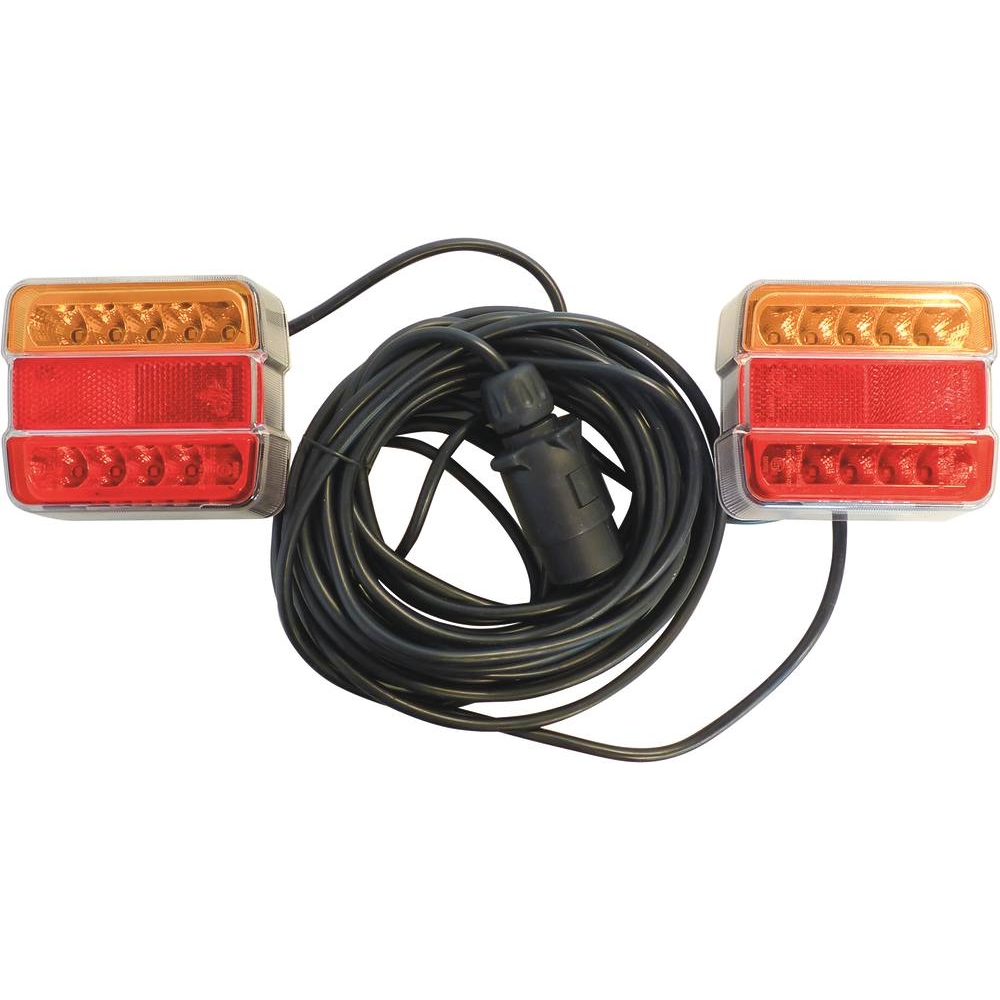 Kit de signalisation arrière LED 12V 7,5m magnétique - SODIFLASH - 17239