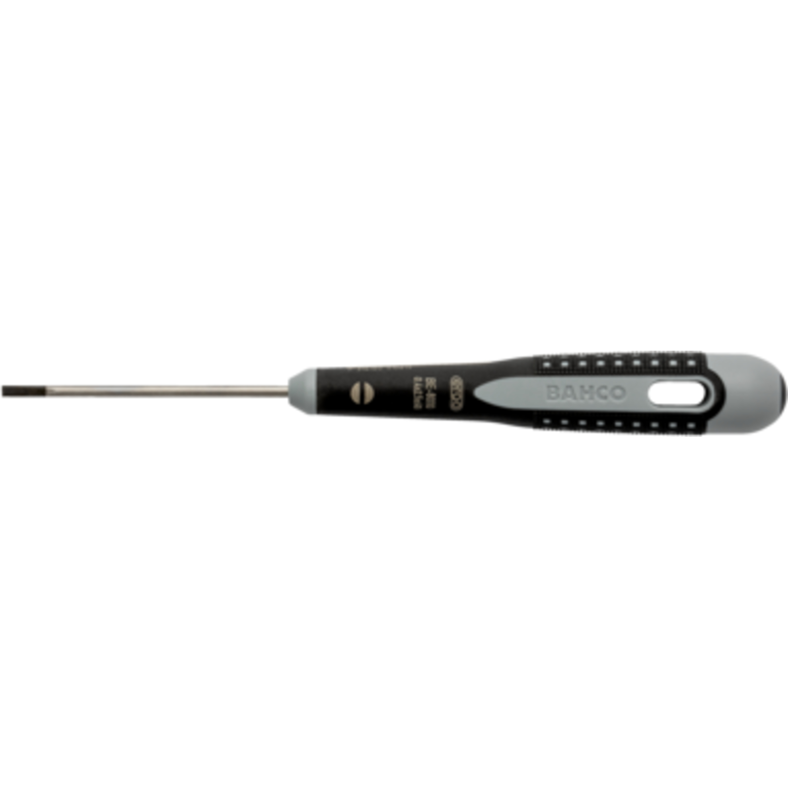 Tournevis lame fraisée 1 mm x 5,5 mm x 200 mm vis à fente ERGO avec poignée caoutchouc BAHCO - BE-8250L