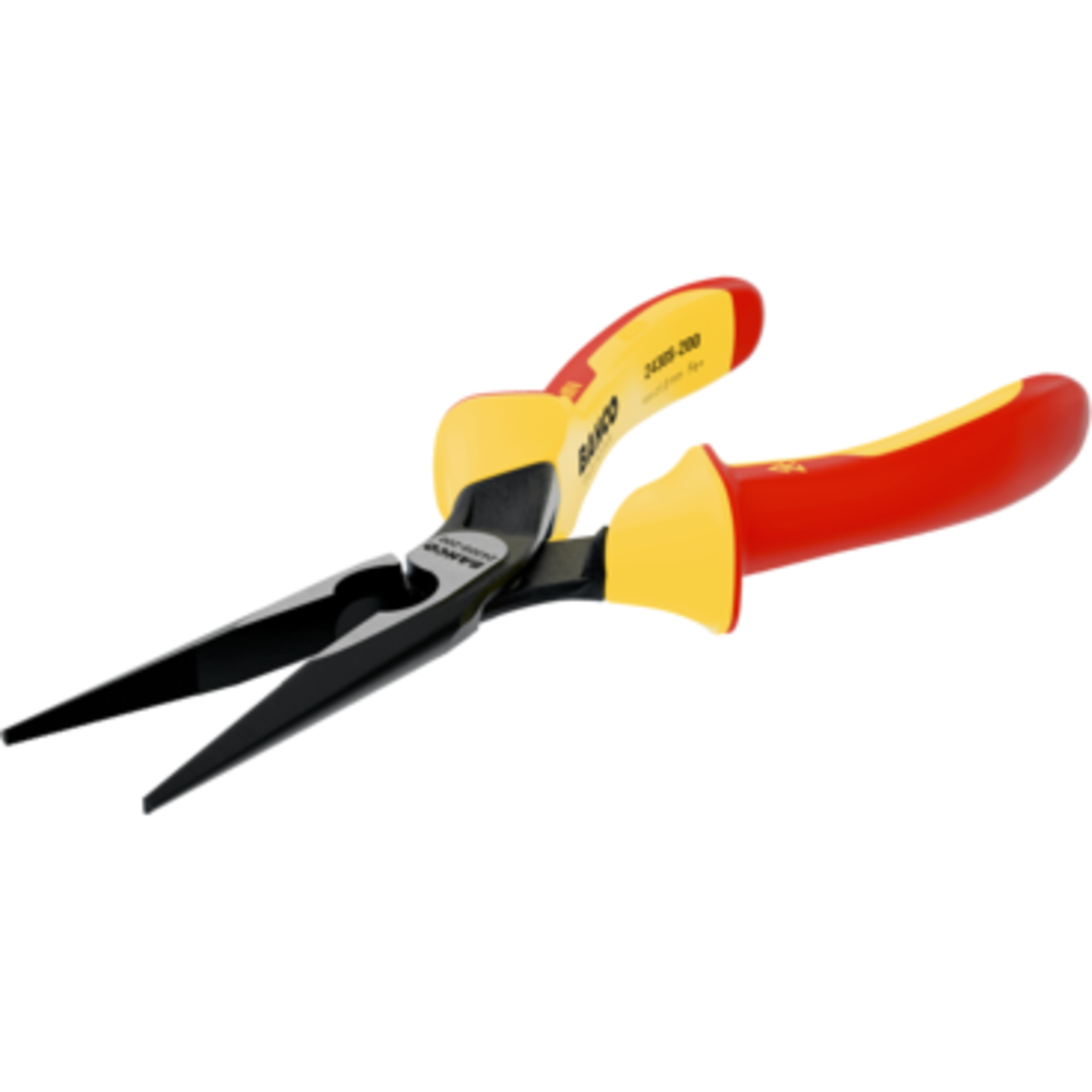 Pince à bec demi-rond 160 mm poignées isolées ERGO 1000 V finition phosphatée BAHCO - 2430 S-160