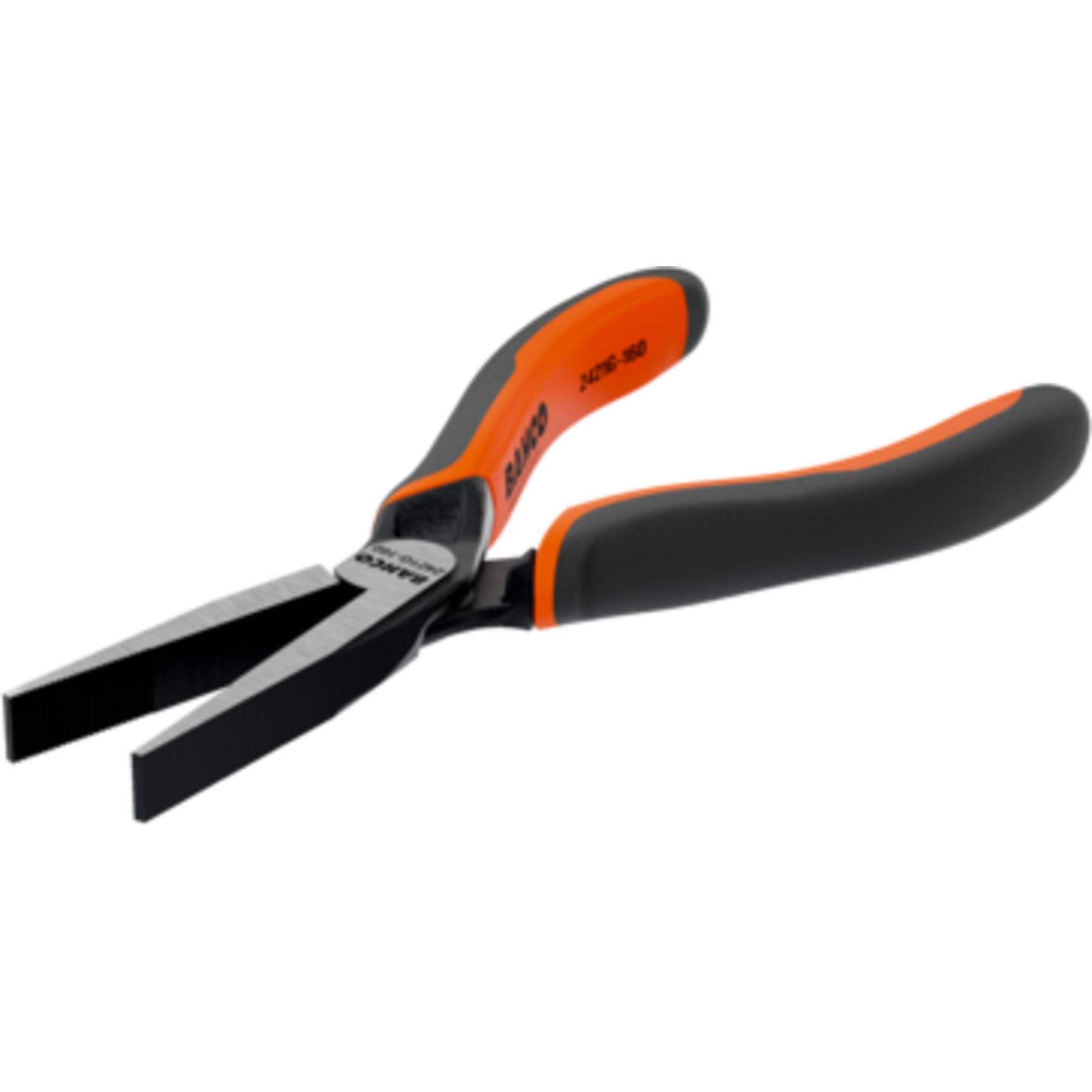 Pince à bec plat long 140 mm poignées bimatière finition phosphatée BAHCO - 2421 G-140