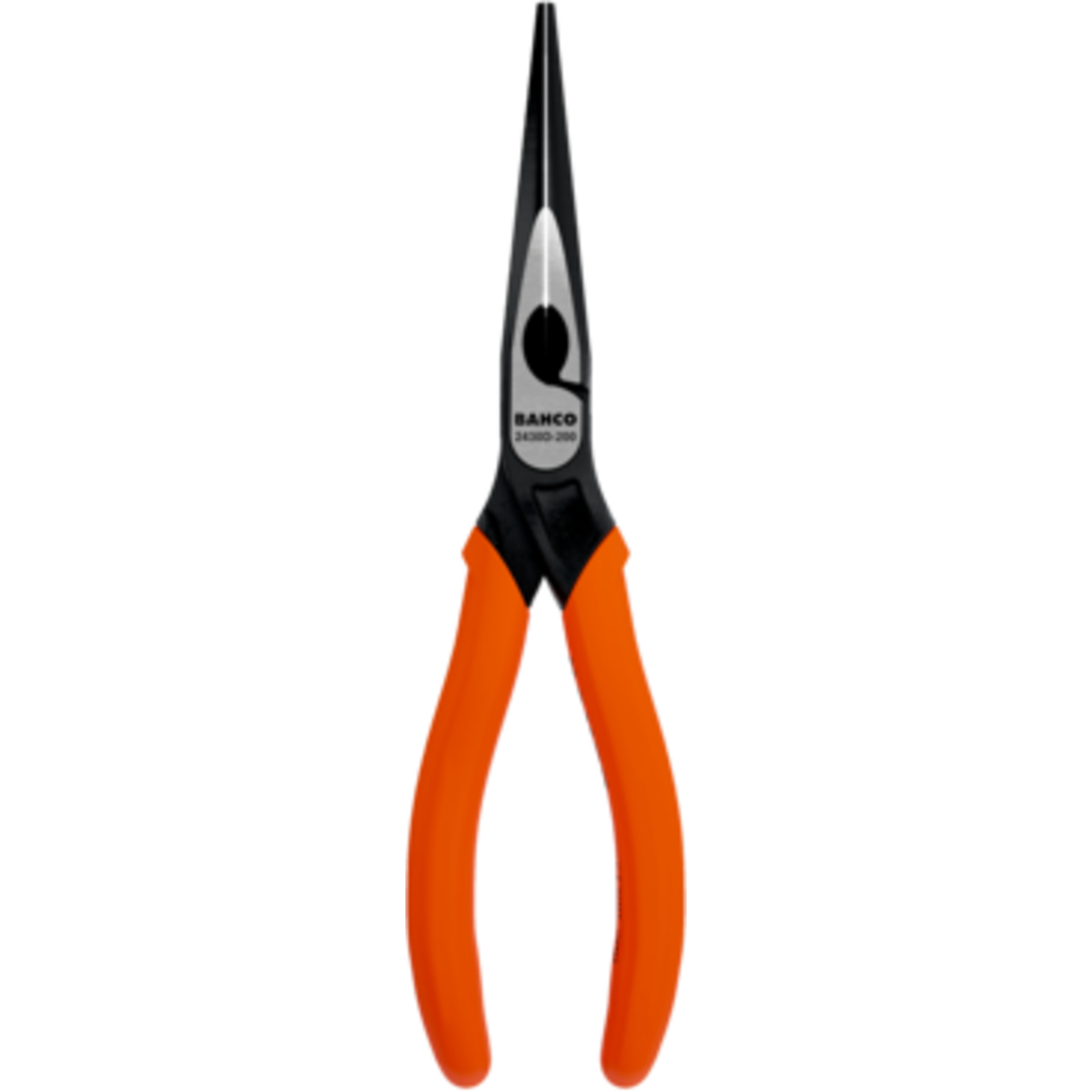 Pince à bec demi-rond long 140 mm poignées PVC finition phosphatée  BAHCO - 2430 D-140 IP