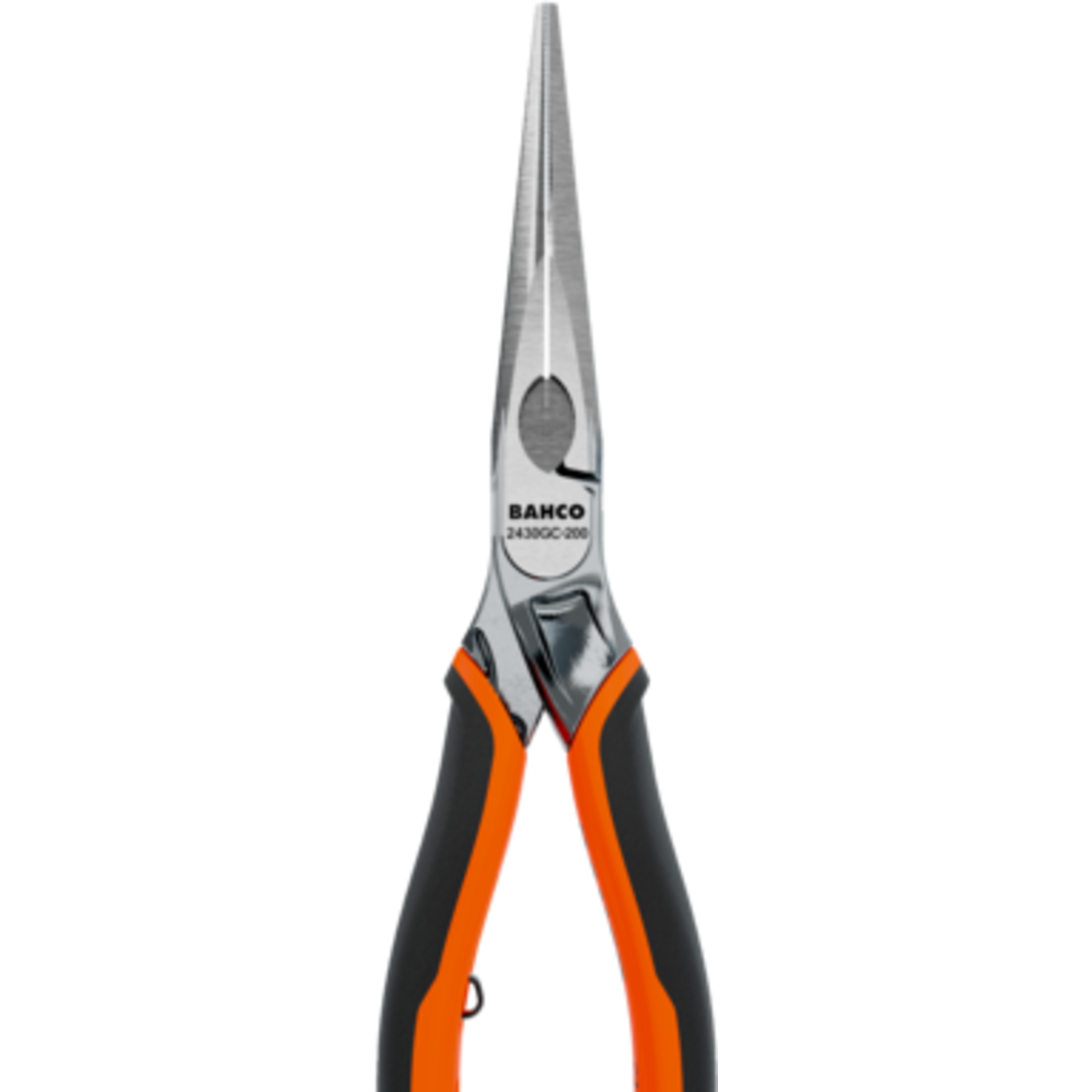 Pince à bec demi-rond long 140 mm poignées bimatière ERGO chromée BAHCO - 2430 GC-140 IP