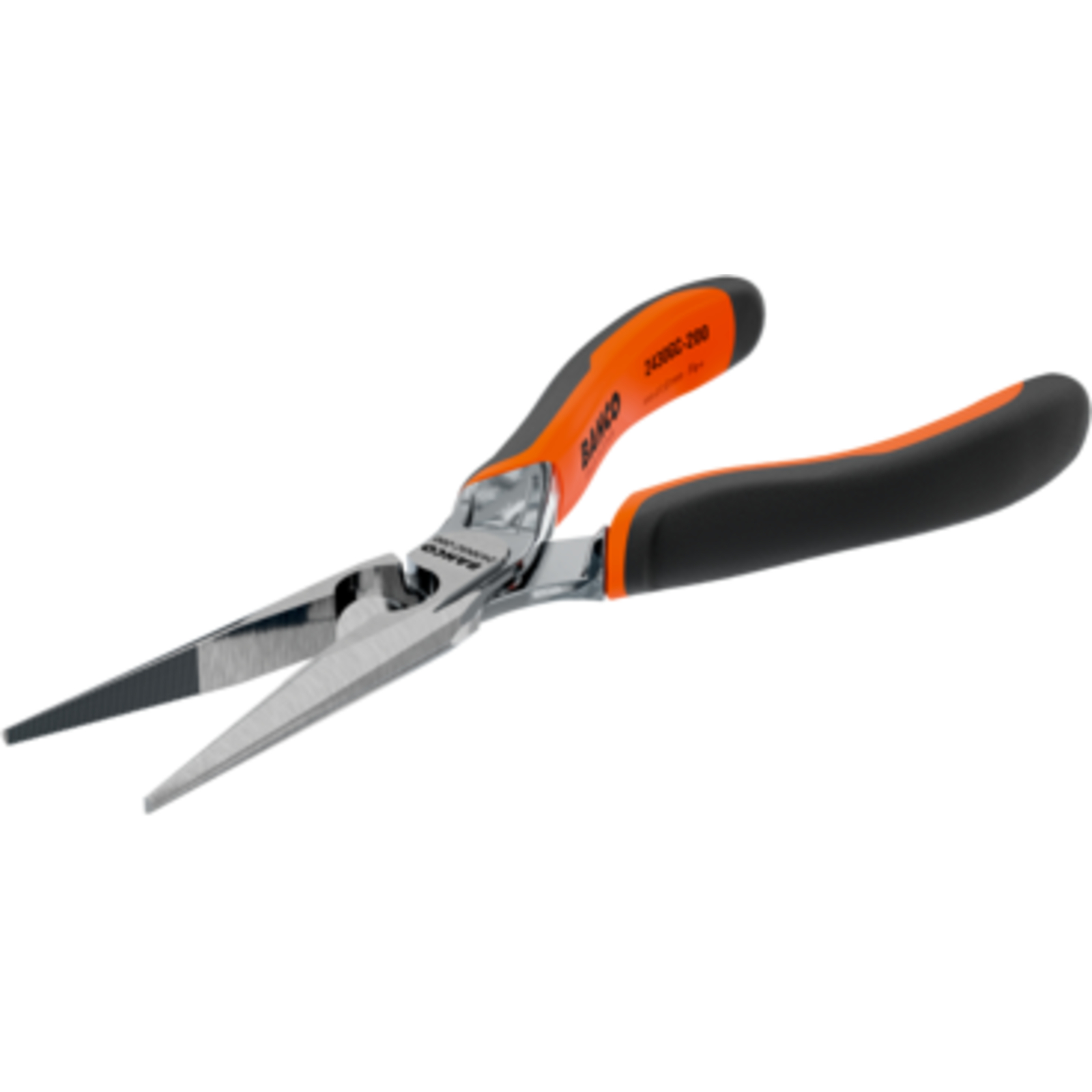 Pince à bec demi-rond long 140 mm poignées bimatière ERGO chromée BAHCO - 2430 GC-140 IP