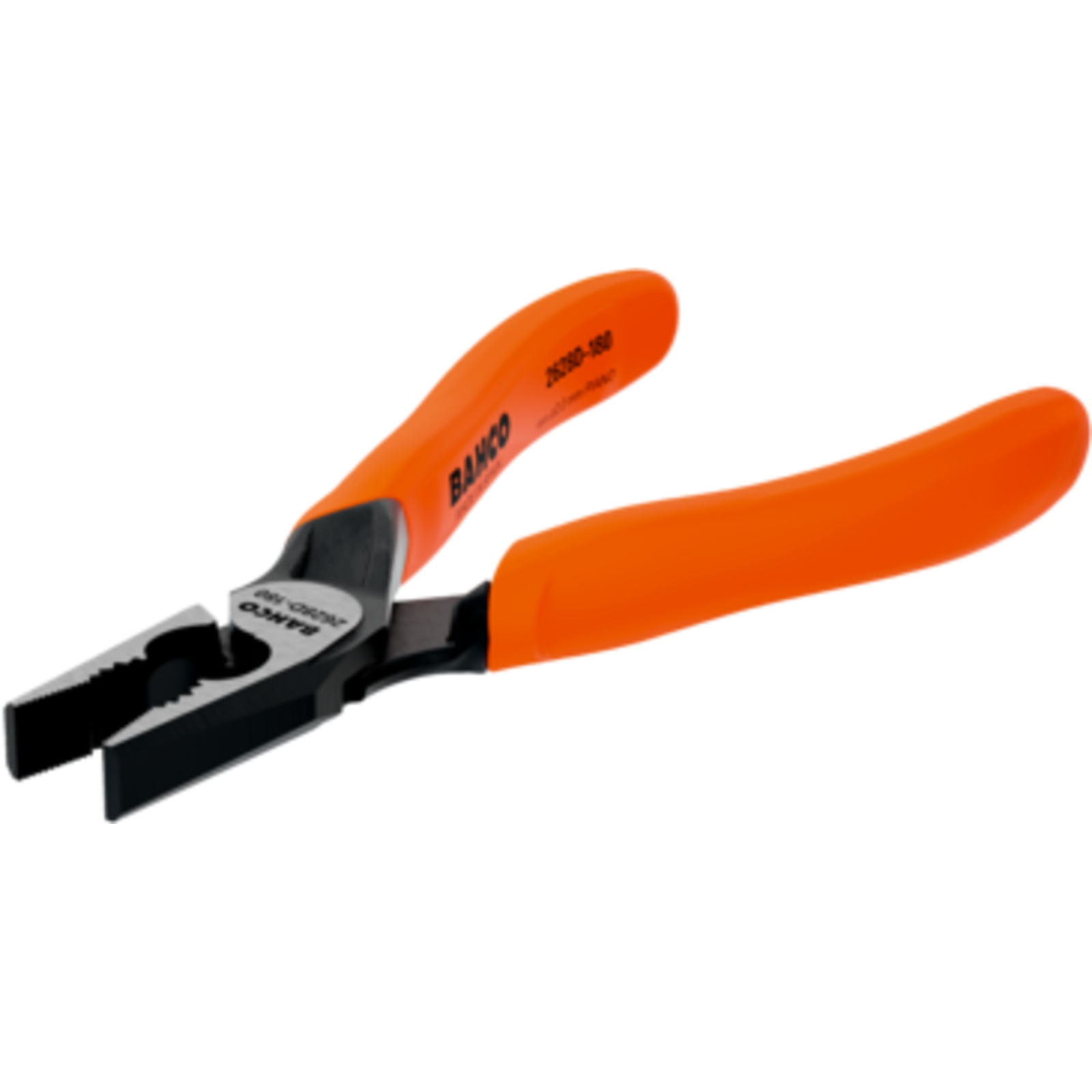 Pince universelle 180 mm poignées PVC coupe câble Fe+ 2,5 mm corde à piano 2 mm BAHCO - 2628 D-180