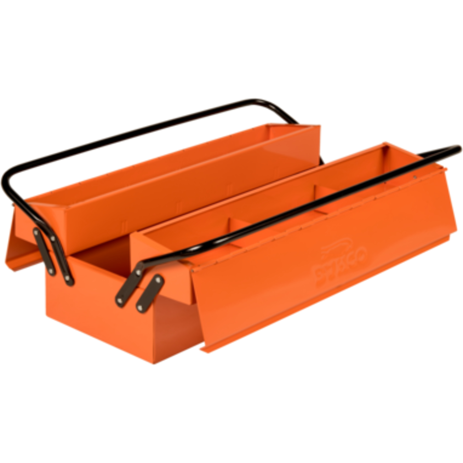 Caisse à outils métallique 5 compartiments avec cadenas 400 x 210 x 245 mm BAHCO - 960100050