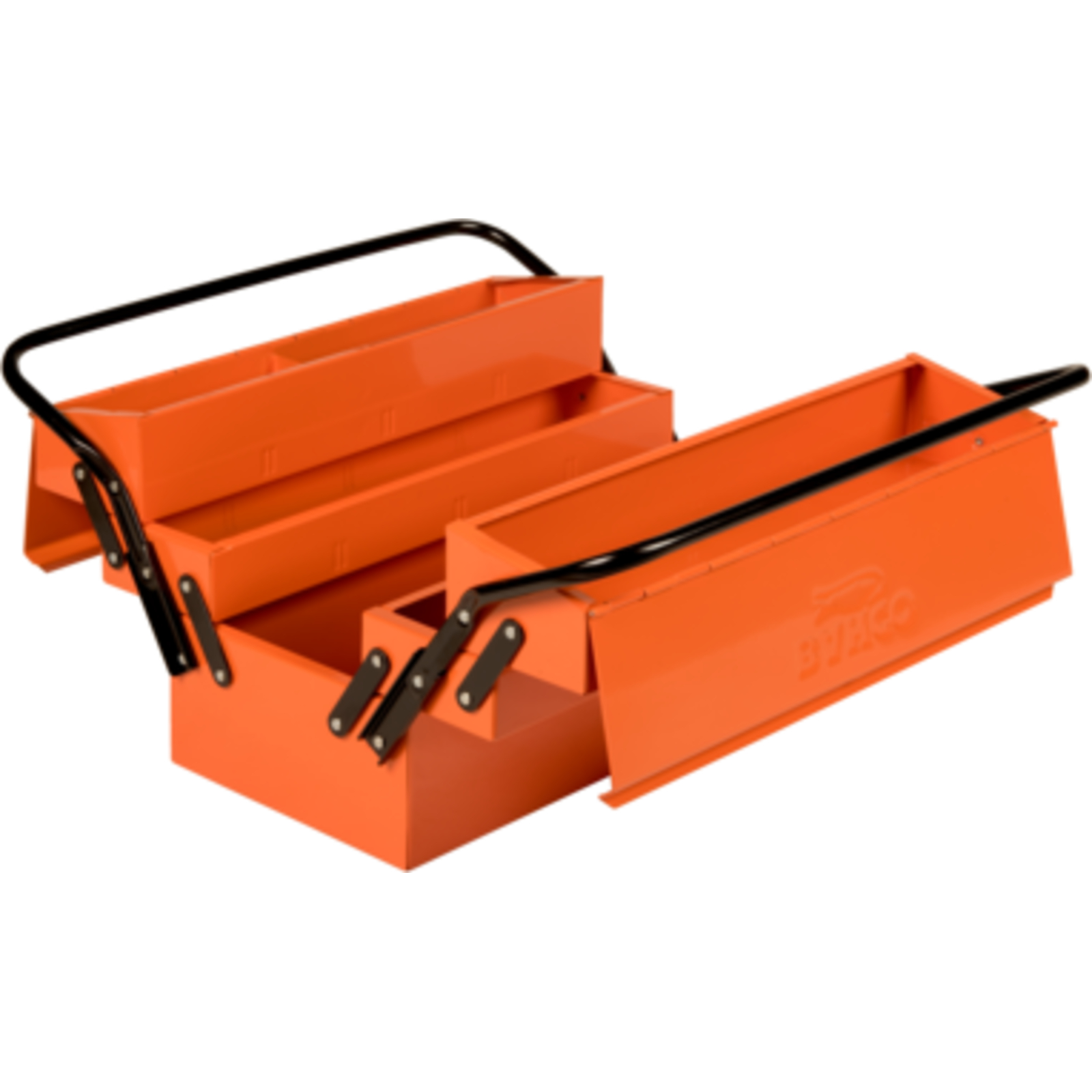 Caisse à outils métallique 5 compartiments avec cadenas 400 x 210 x 245 mm BAHCO - 960100050