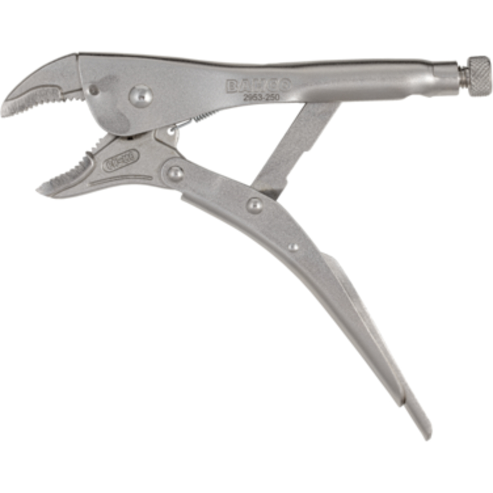 Pince-étau à bec coudé 140 mm multi-fonctions finition chromée BAHCO - 2953-140