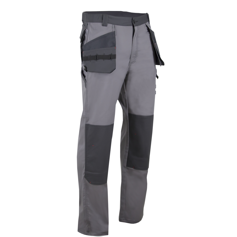 Pantalon bicolore strech poches volantes PEGASE GRIS NOIR - LMA LEBEURRE - 1771
