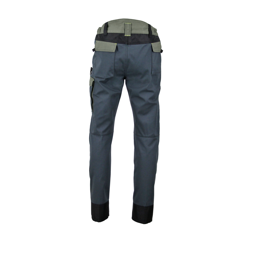 Pantalon doublé polaire poches genoux SOLSTICE VERT OLIVE NOIR - LMA LEBEURRE - 1778