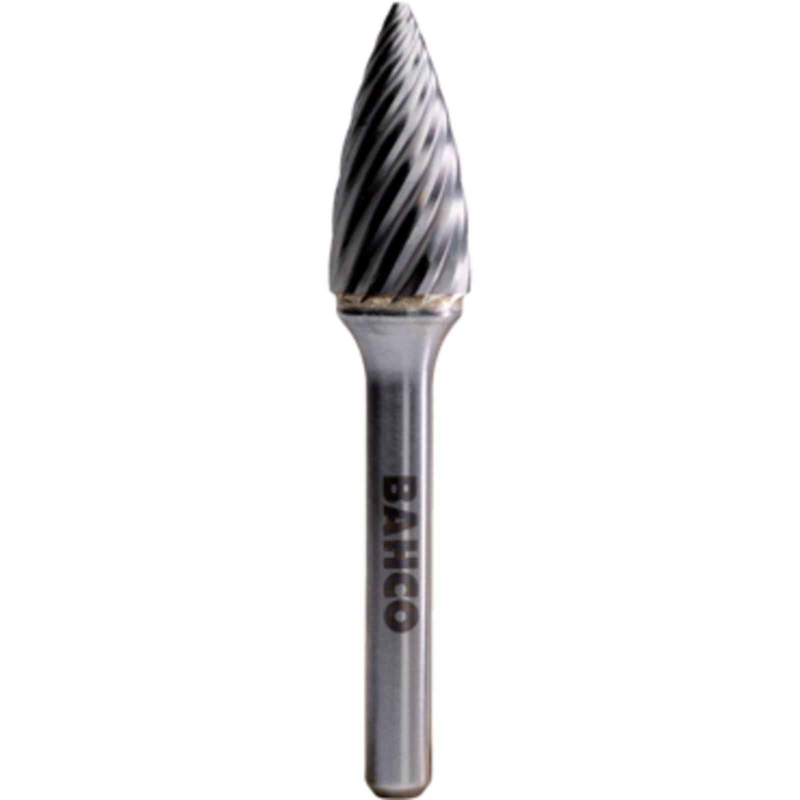 Fraise lime ogive bout pointu carbure tungstène 9,6 x 19 mm inox 10 dents 6 mm BAHCO - G1020I06