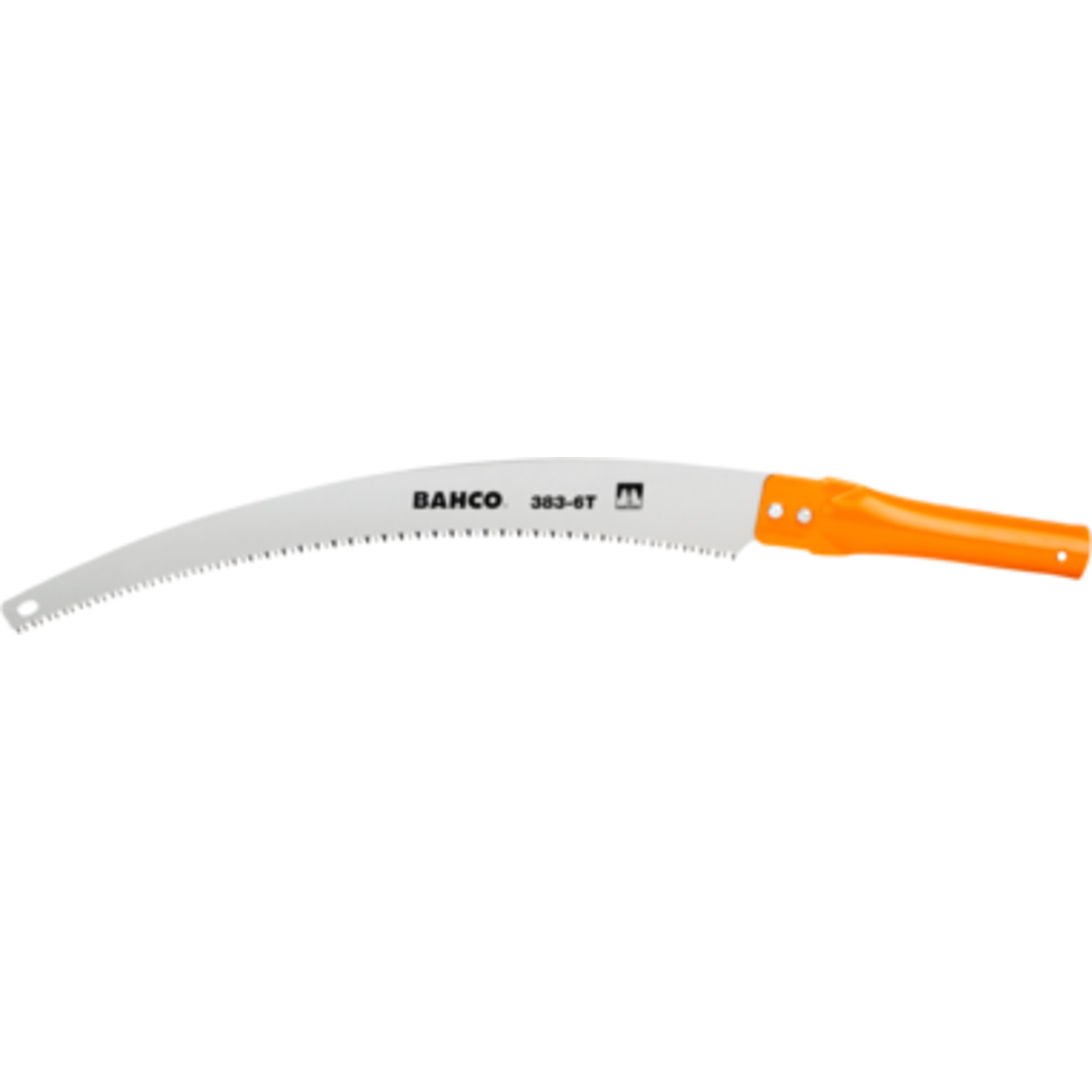 Scie arboricole trempée 6 dents 360 mm avec manche acier BAHCO - 383-6T