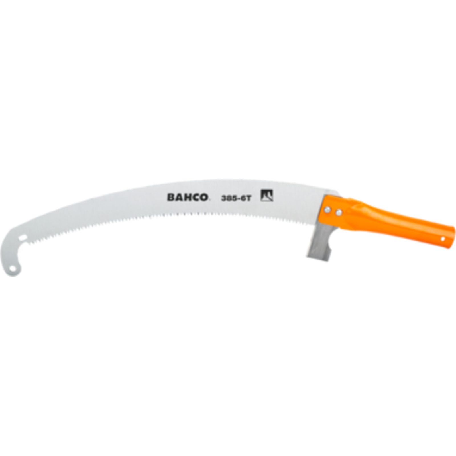 Scie arboricole réaffûtable 360 mm 6 dents au pouce manche acier avec crochet BAHCO - 386-6T