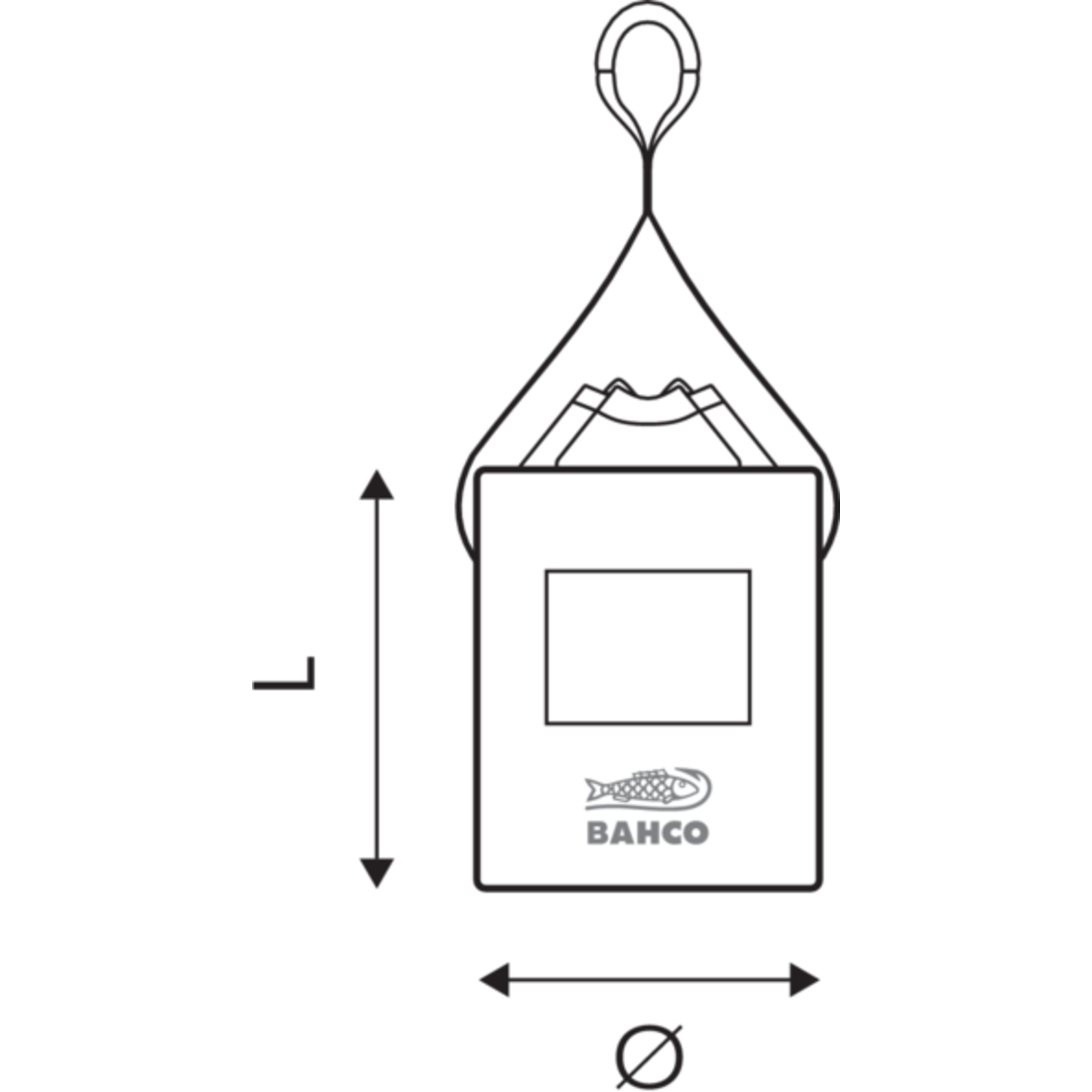 Sac de levage simple hanse renforcée 330 x Ø270 mm 30 kg BAHCO - 3875-HB30