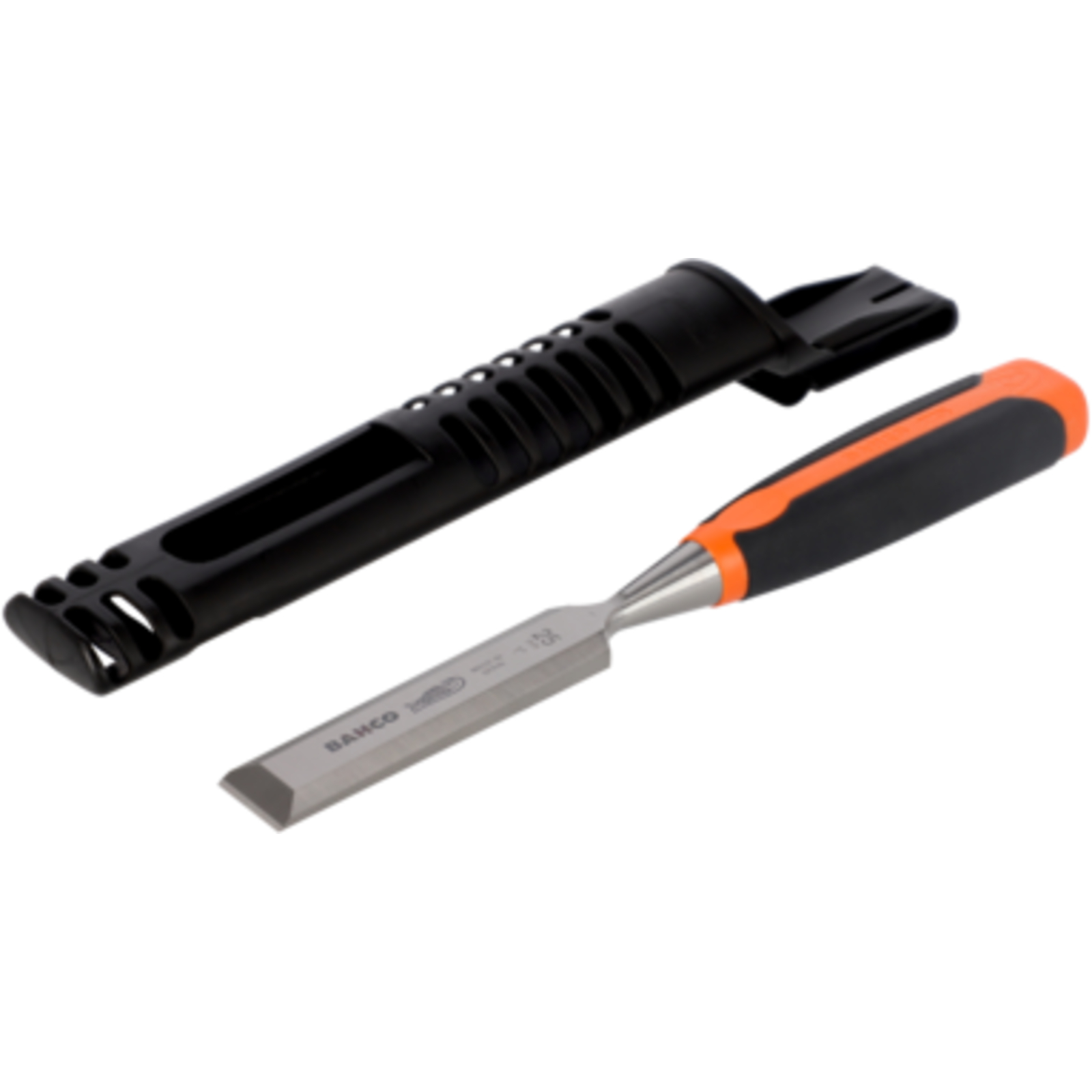 Burin bois lame 4 mm manche bi-matière caoutchouc avec étui BAHCO - 424P-4