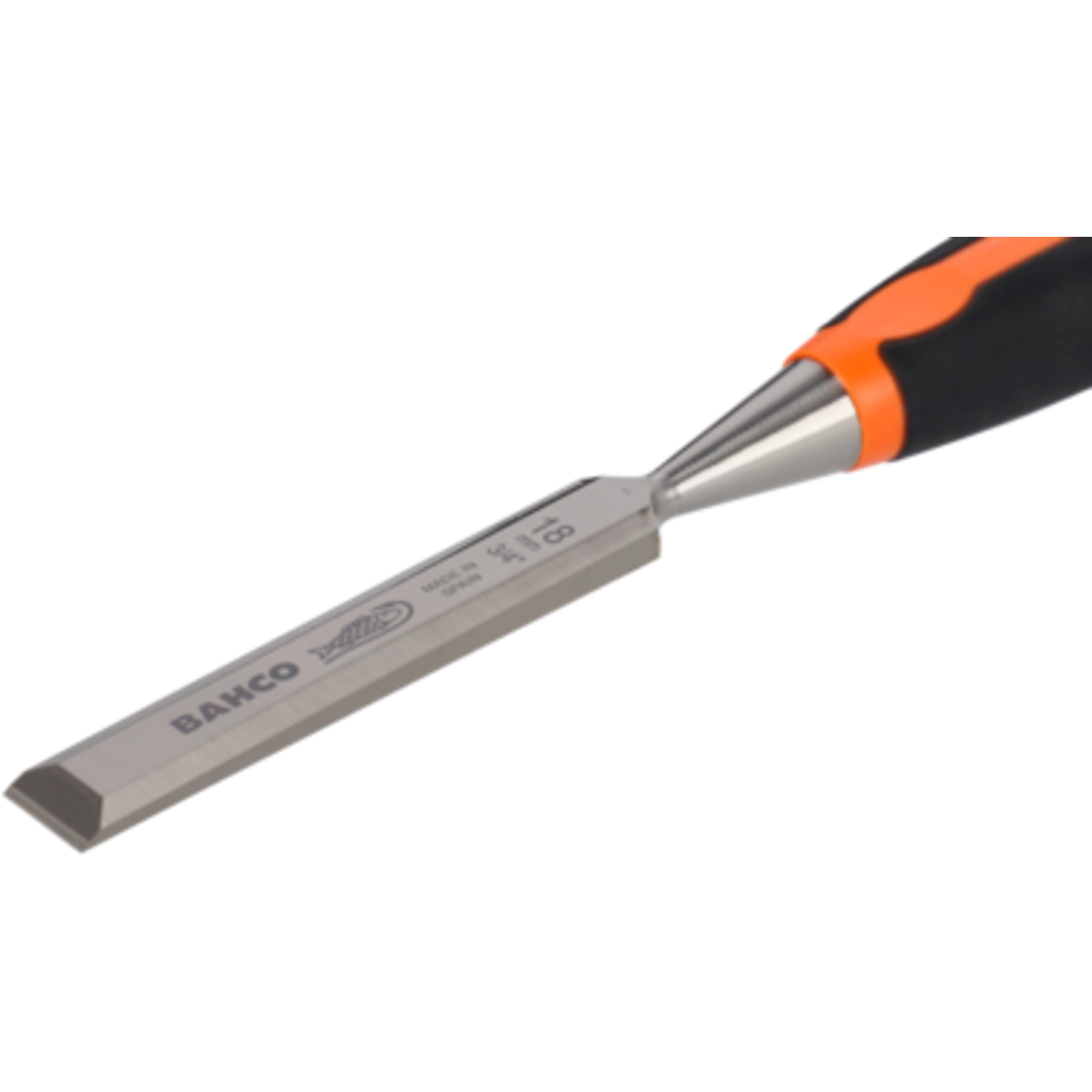 Burin bois lame 4 mm manche bi-matière caoutchouc avec étui BAHCO - 424P-4