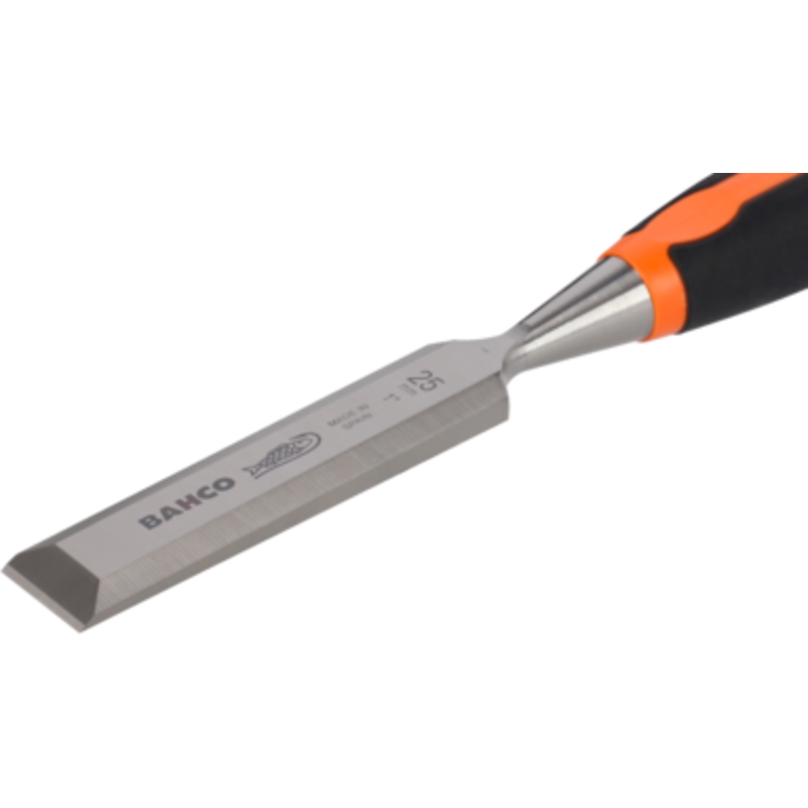 Burin bois lame 4 mm manche bi-matière caoutchouc avec étui BAHCO - 424P-4
