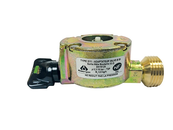 ROBINET ADAPTATEUR DIAMÈTRE 20 MM POUR BOUTEILLE PROPANE TWINY MALICE - EXPRESS - 18980