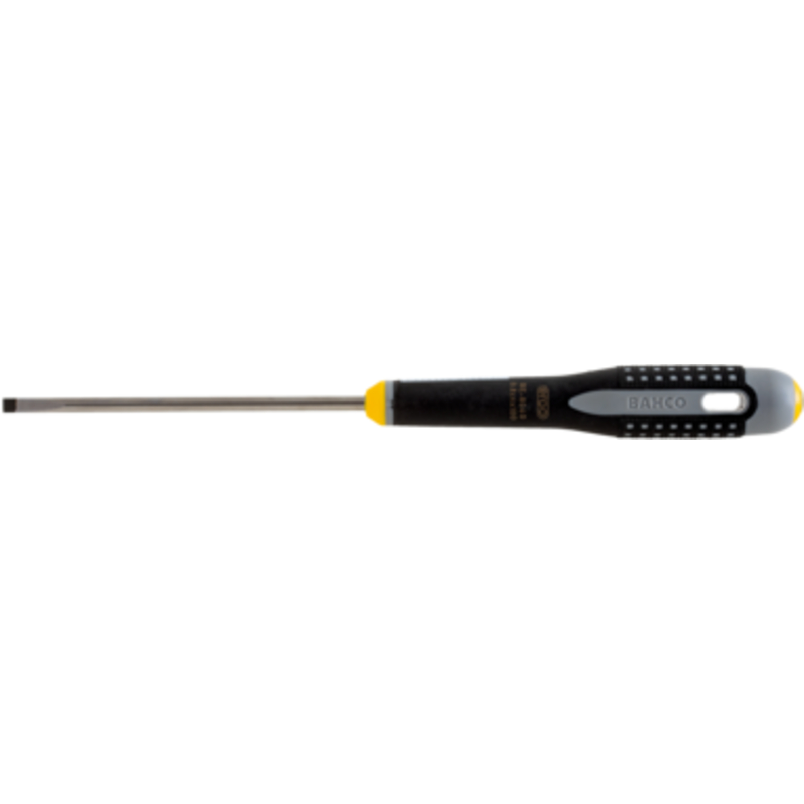 Tournevis lame fraisée 1 mm x 5,5 mm x 200 mm vis à fente ERGO avec poignée caoutchouc BAHCO - BE-8250L