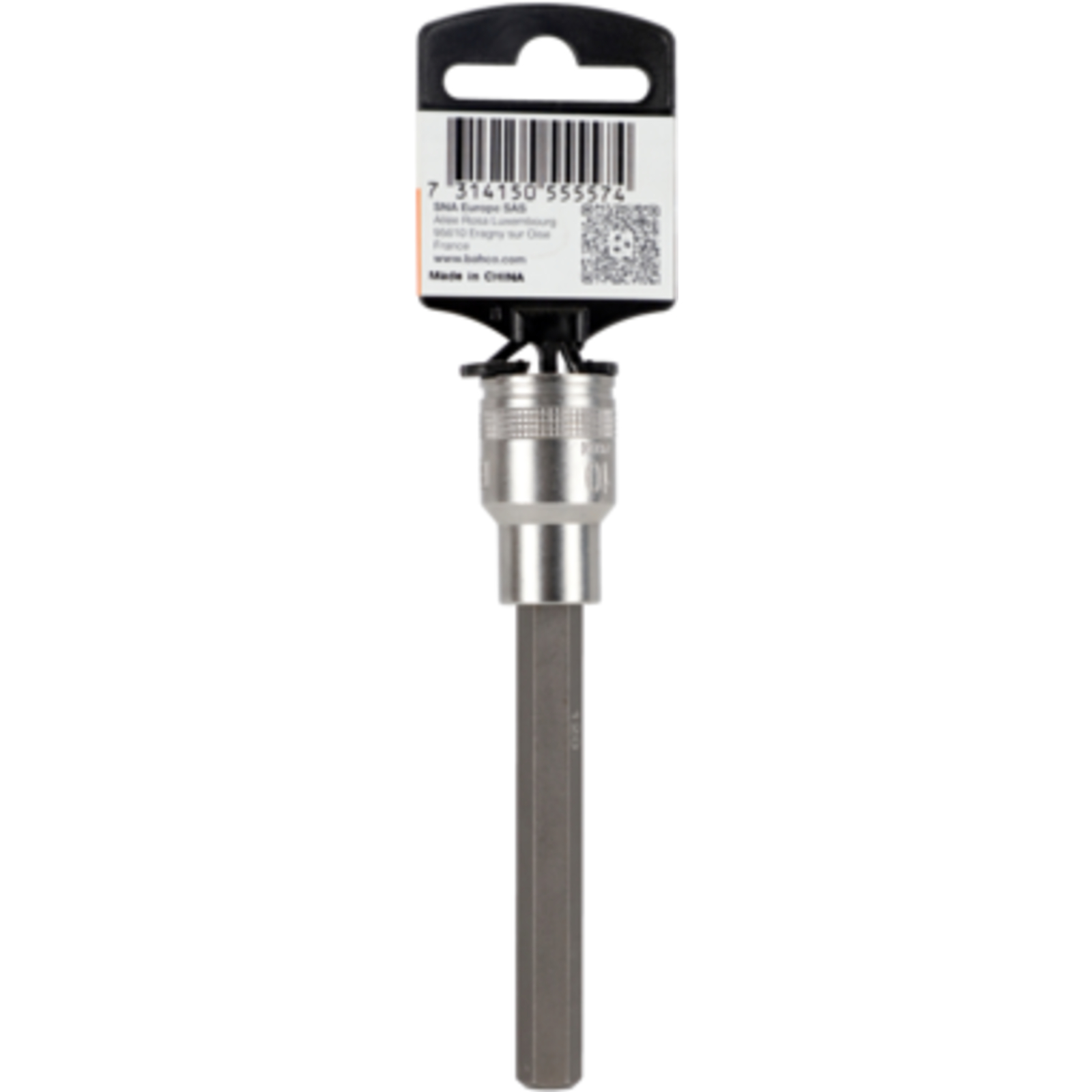 Douille tournevis longue 1/2'' 12 mm corps cranté acier allié BAHCO - SB7809M-12-120