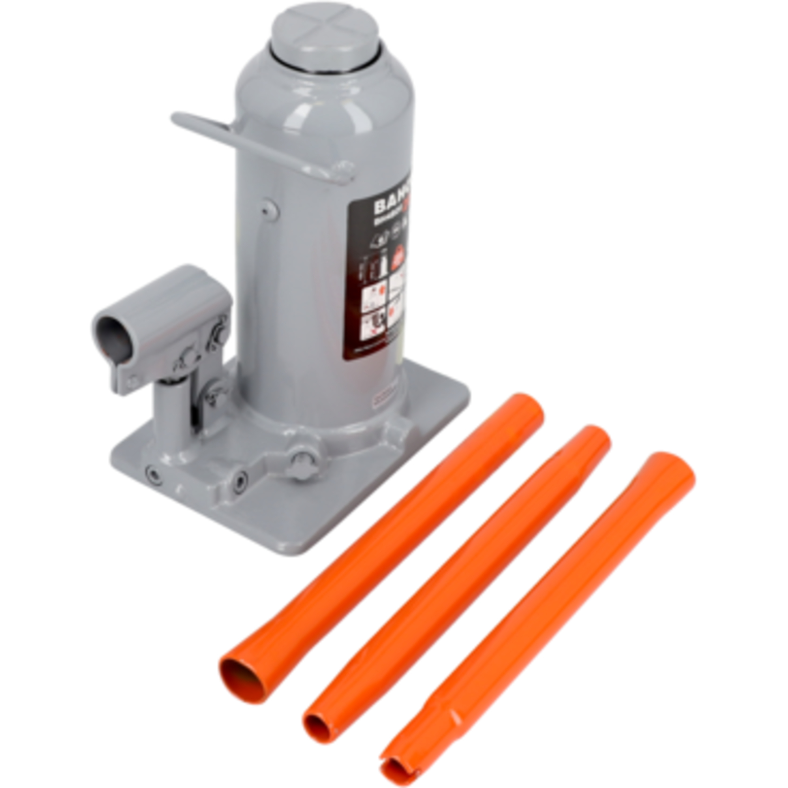 Cric bouteille hydraulique 12T avec vis d'extension BAHCO - BH4B12