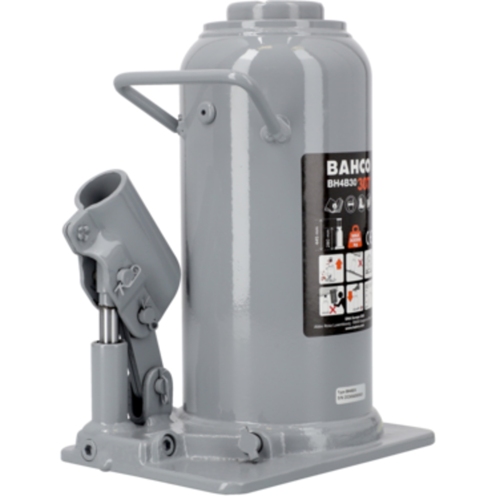 Cric bouteille hydraulique 12T avec vis d'extension BAHCO - BH4B12
